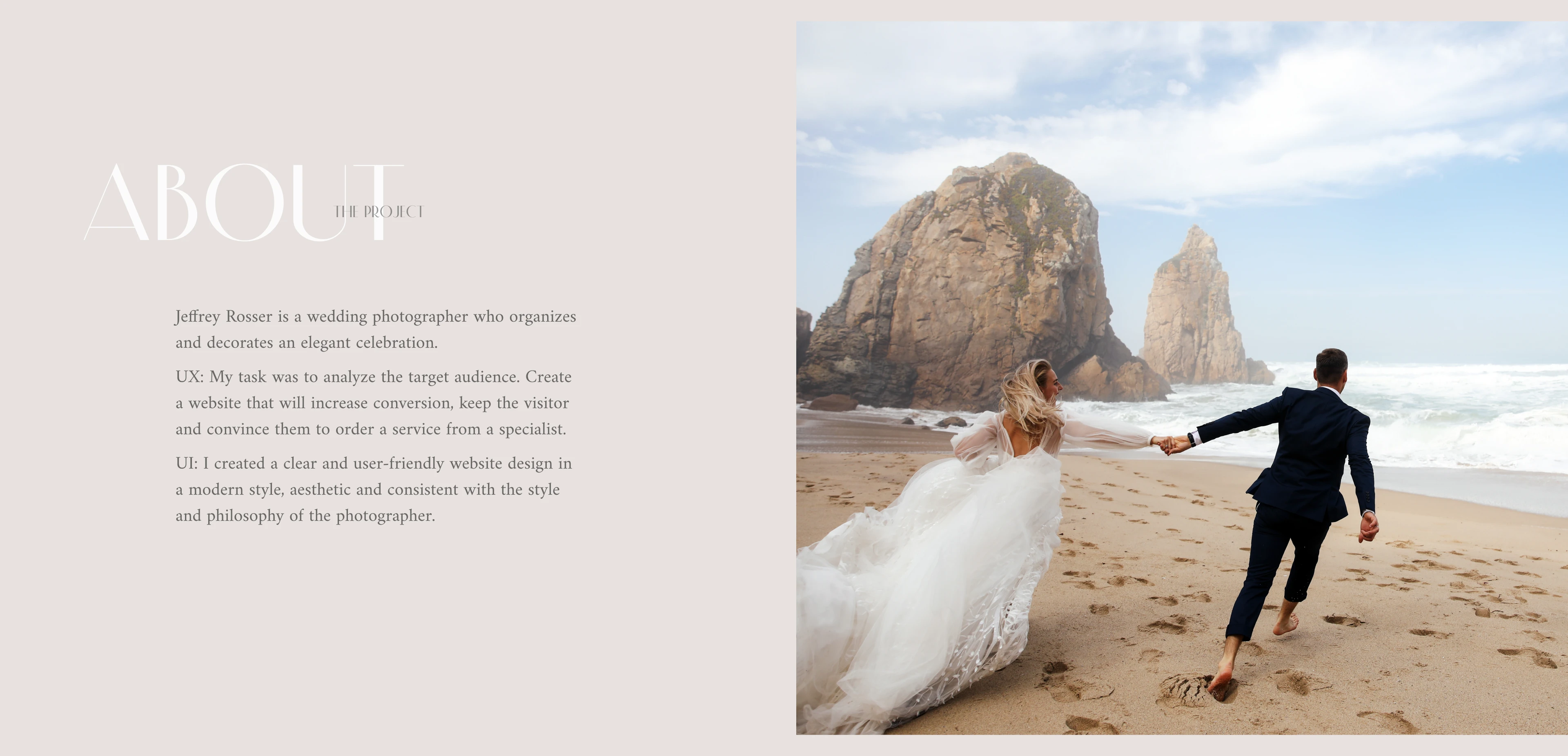 WEDDING PHOTOGRAPHER WEBDESIGN CONCEPT — Изображение №2 — Интерфейсы на Dprofile