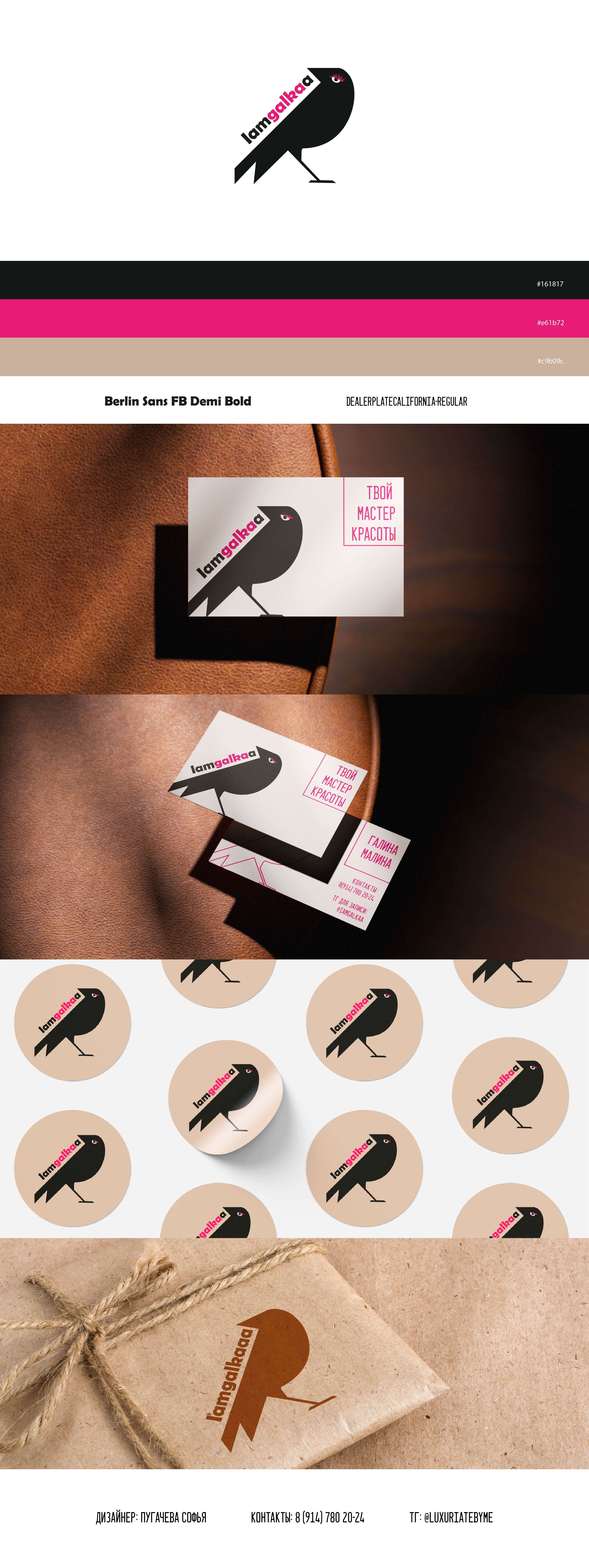 Разработка логотипа для мастера в сфере красоты — Изображение №1 — Брендинг, Графика на Dprofile