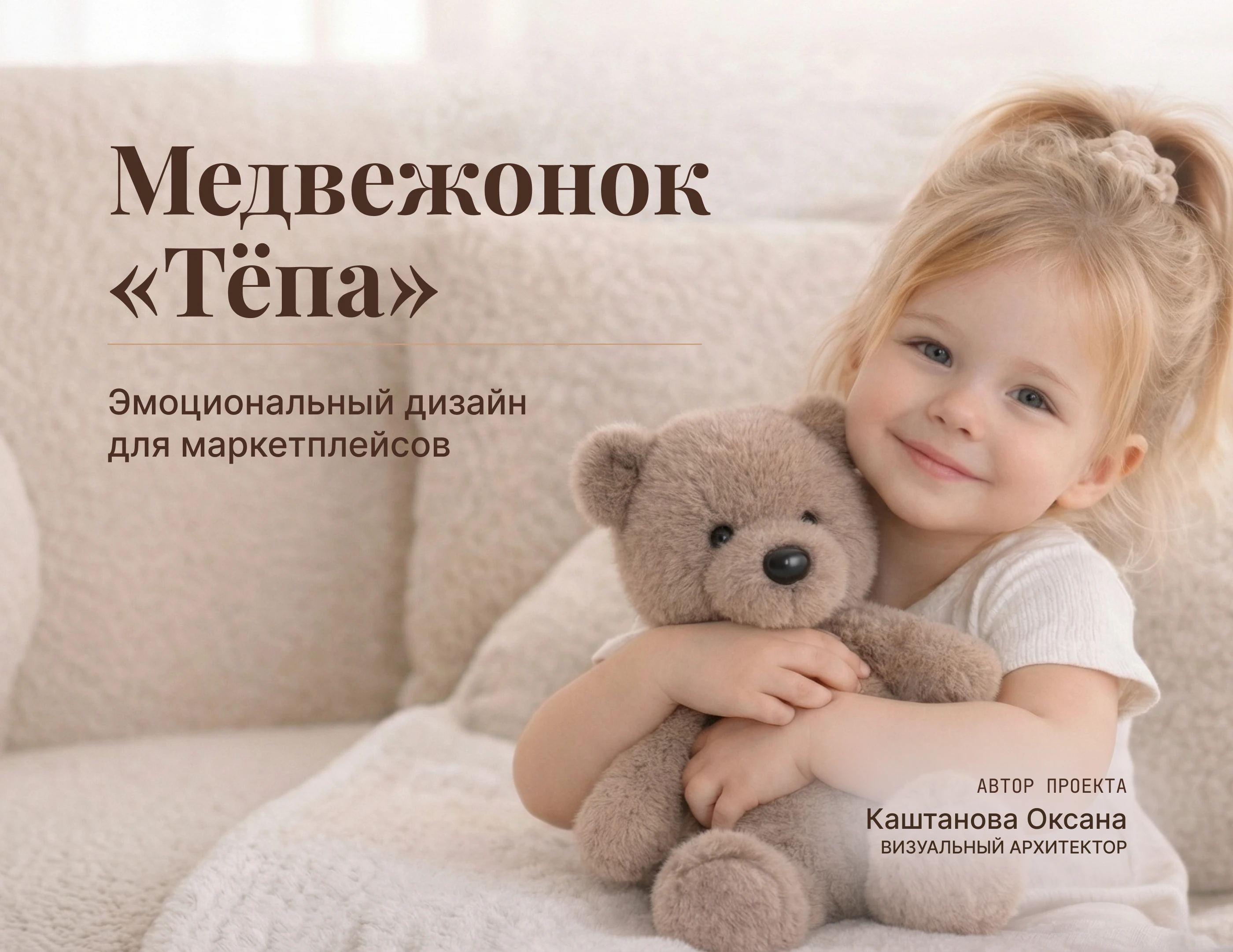 Медвежонок «Тёпа» | Эмоциональный дизайн для маркетплейсов — Изображение №1 — Интерфейсы, Маркетинг на Dprofile