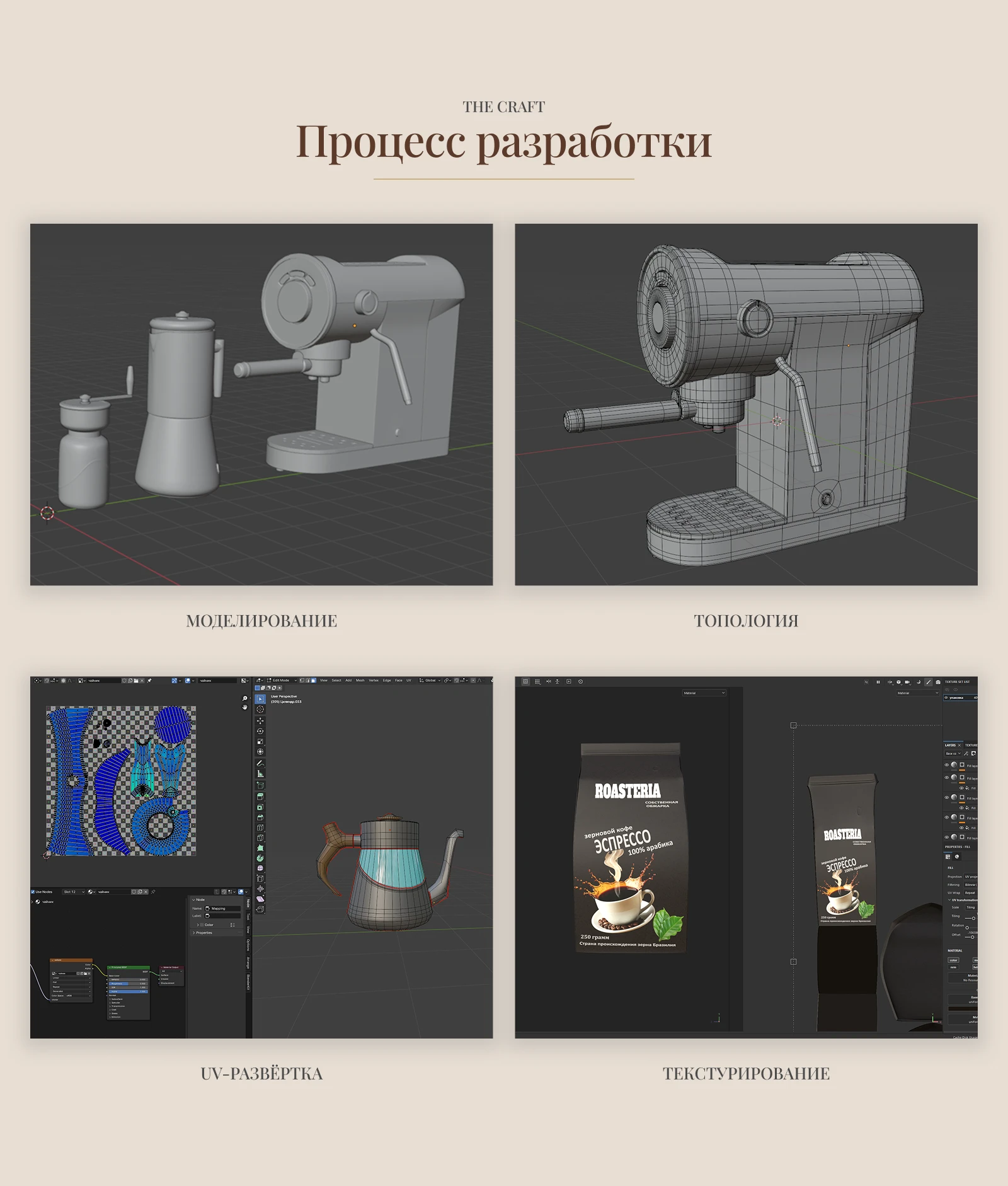 ROASTERIA | Premium Coffee Gear & 3D Visual Identity — Изображение №10 — Брендинг, 3D на Dprofile