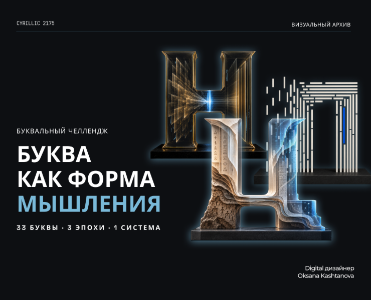 33 буквы — 33 идеи | Кириллица 2175 на Dprofile