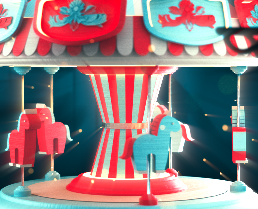 Amusement Park — Иллюстрация, 3D на Dprofile