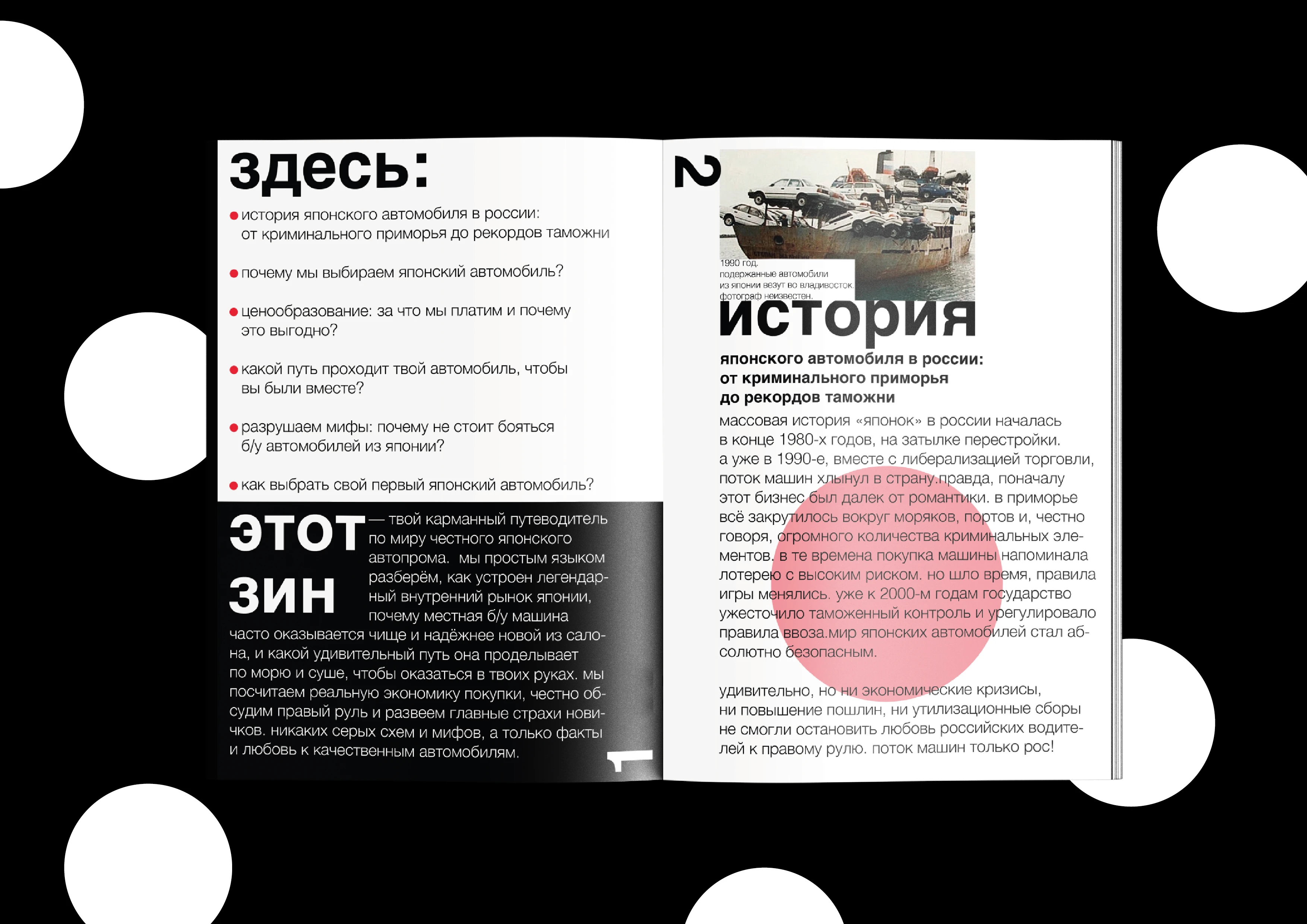 зин "как выбрать свой первый японский автомобиль?" — Изображение №2 — Графика на Dprofile