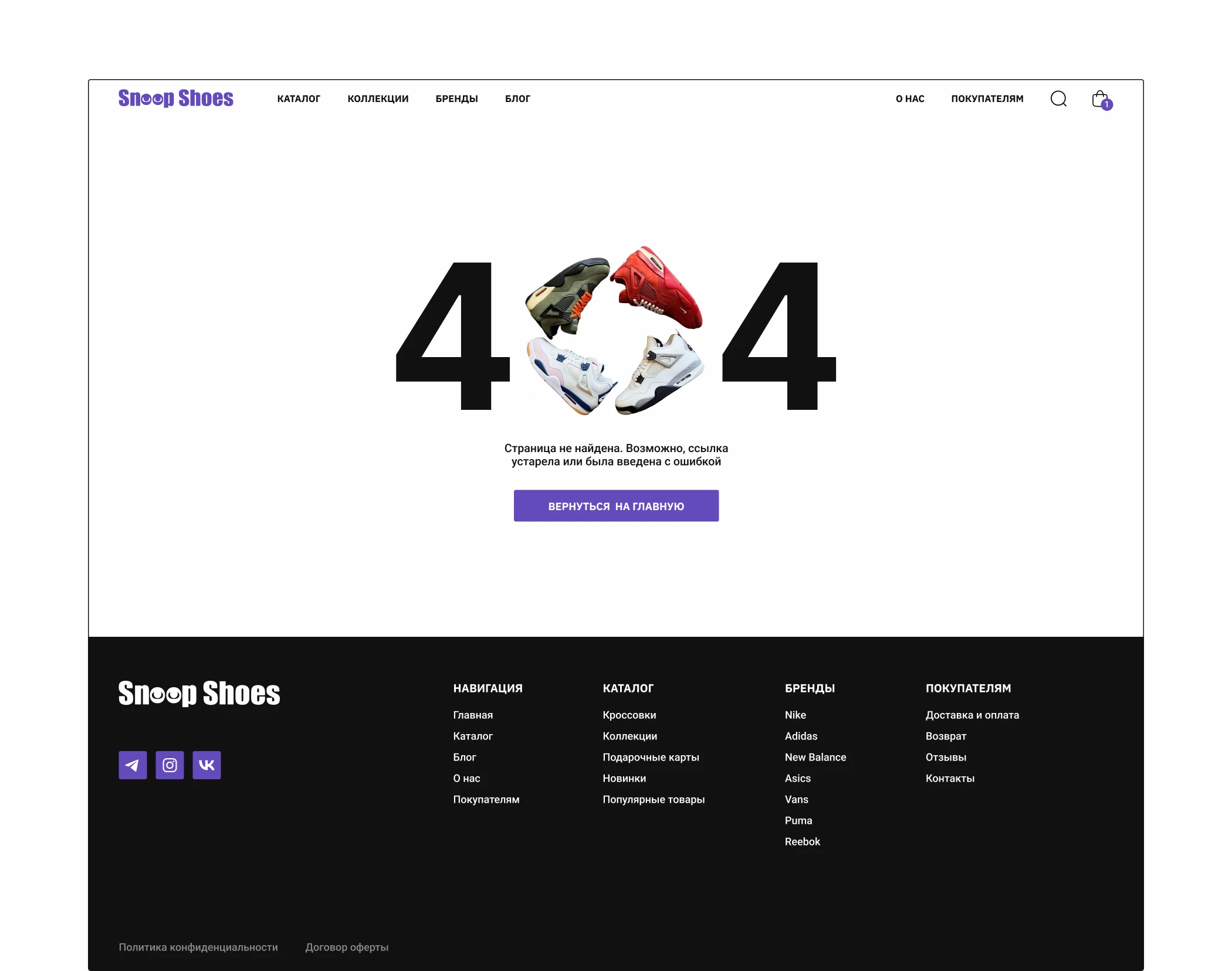 E-commerce Web Design for Snoop Shoes — Изображение №9 — Интерфейсы на Dprofile