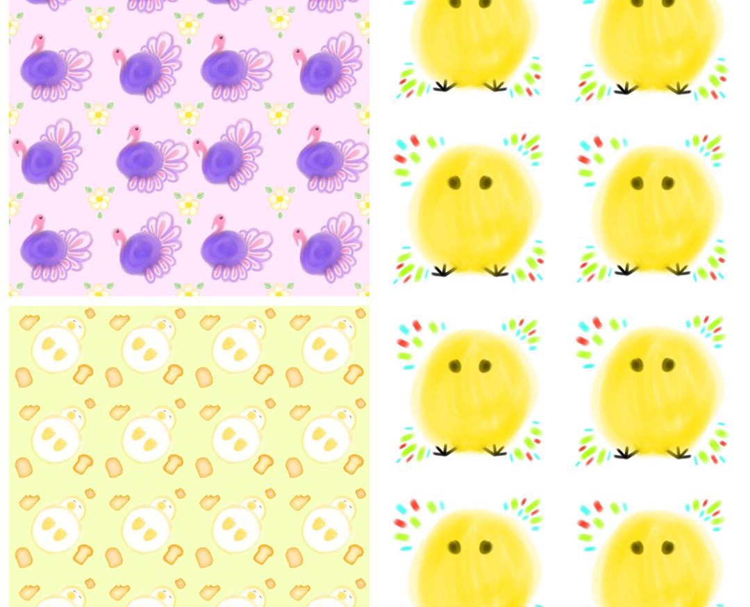 Набор паттернов "домашние птицы" — Брендинг, Промдизайн на Dprofile