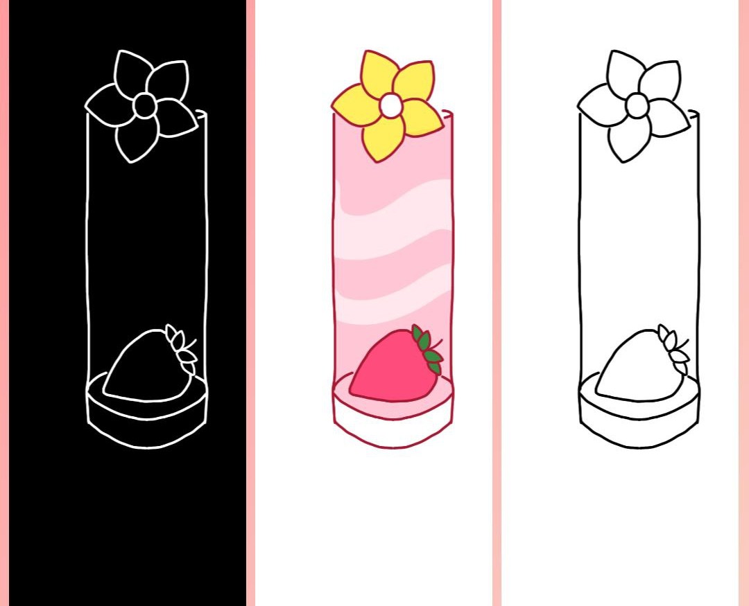 Графический набор "Клубничные нотки" — Брендинг на Dprofile