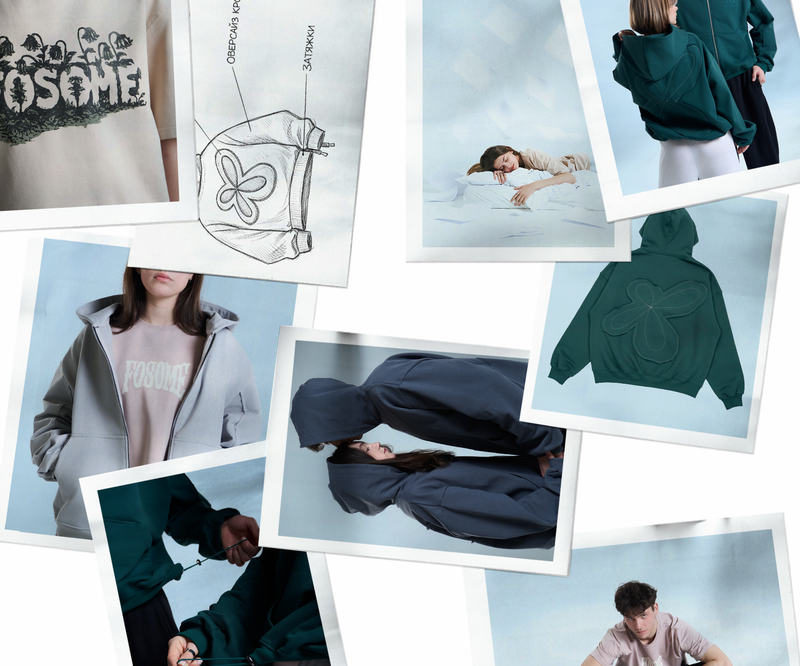 FOSOME: Дизайн коллекции одежды / Разработка мерча — Изображение №6 — Брендинг, Графика на Dprofile