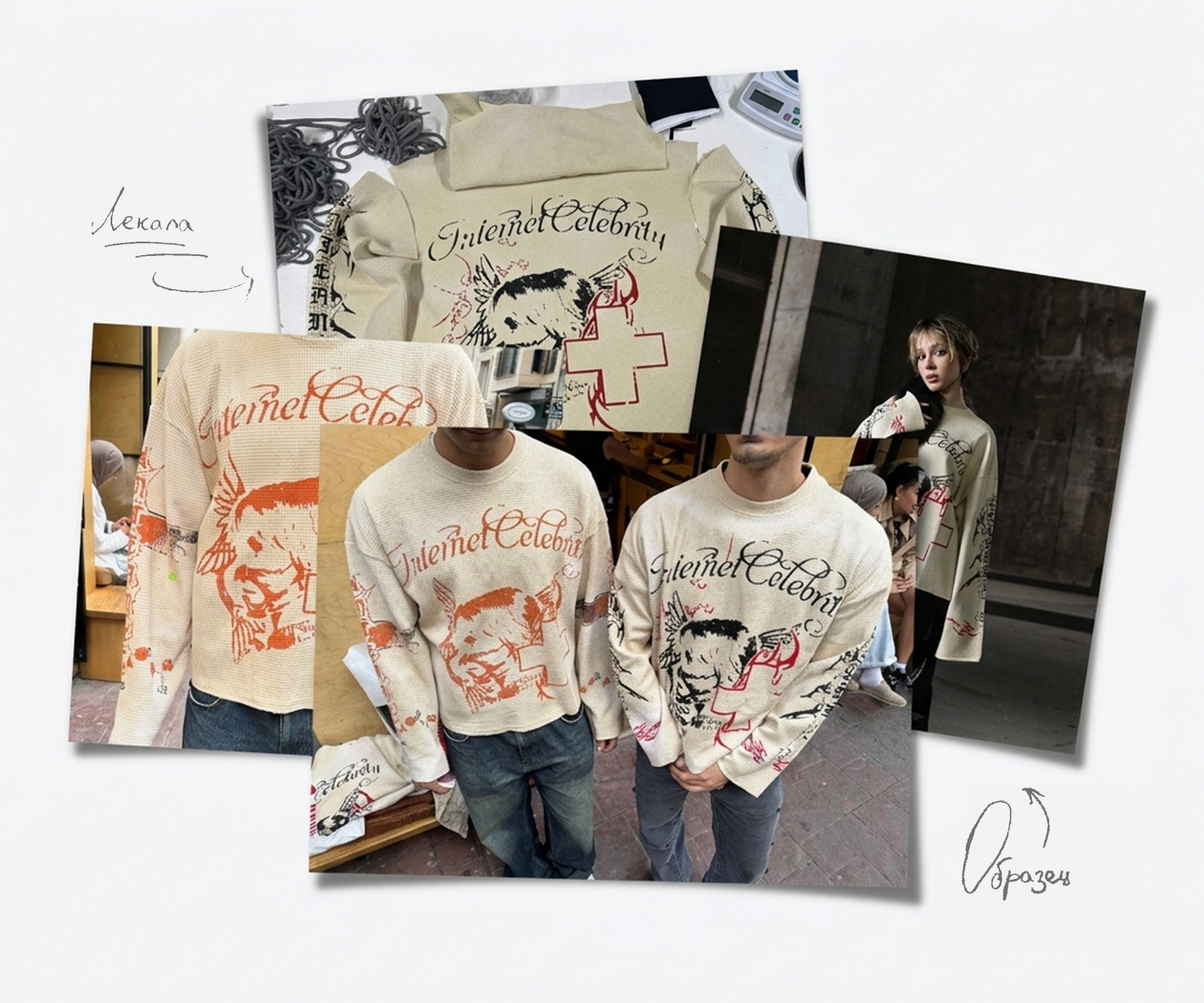 NORNII x GENSYXA – Коллекция одежды, дизайн лонгсливов — Изображение №3 — Брендинг, Графика на Dprofile