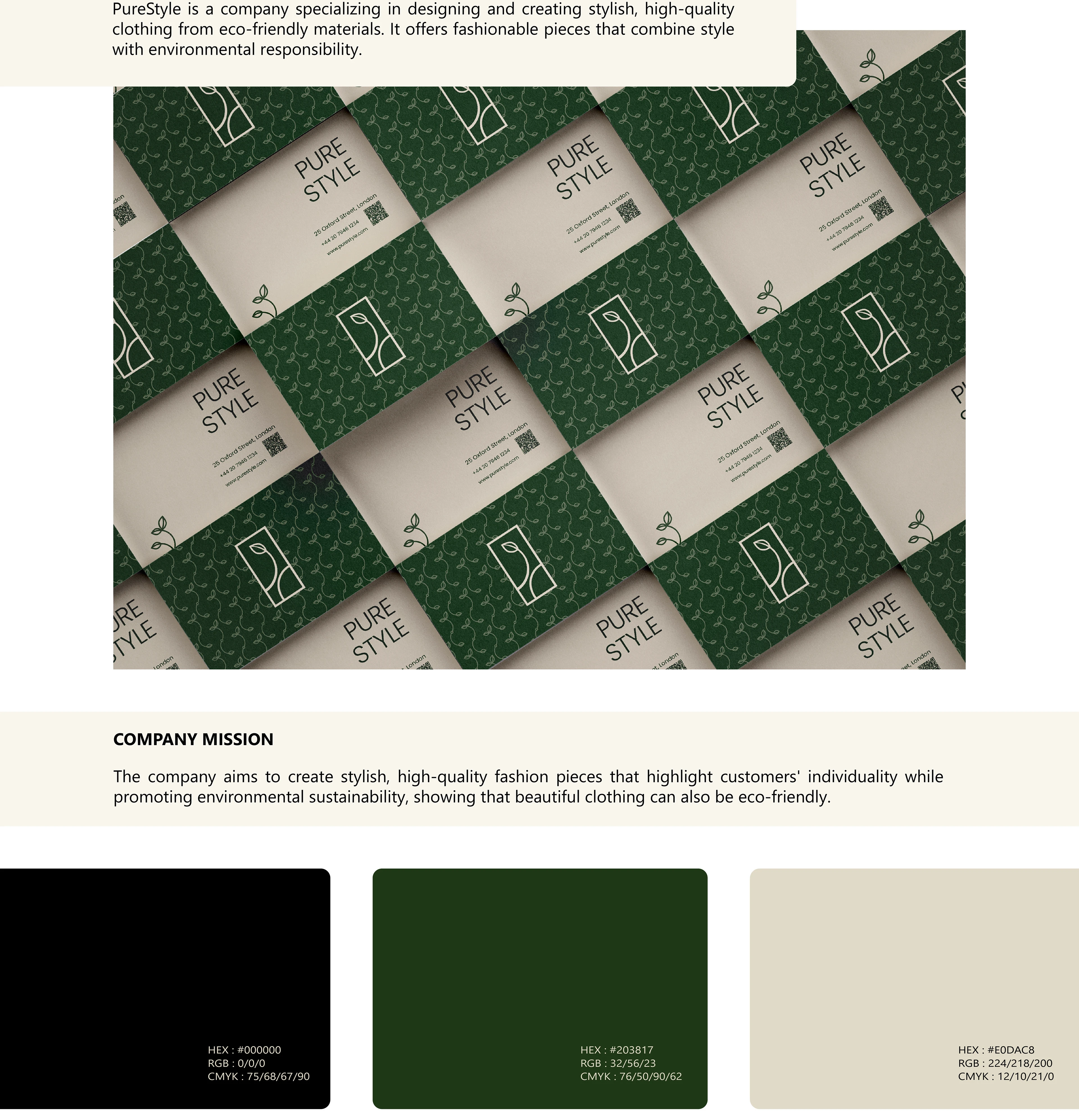 Pure Style | Clothing Brand Visual Identity — Изображение №2 — Брендинг на Dprofile