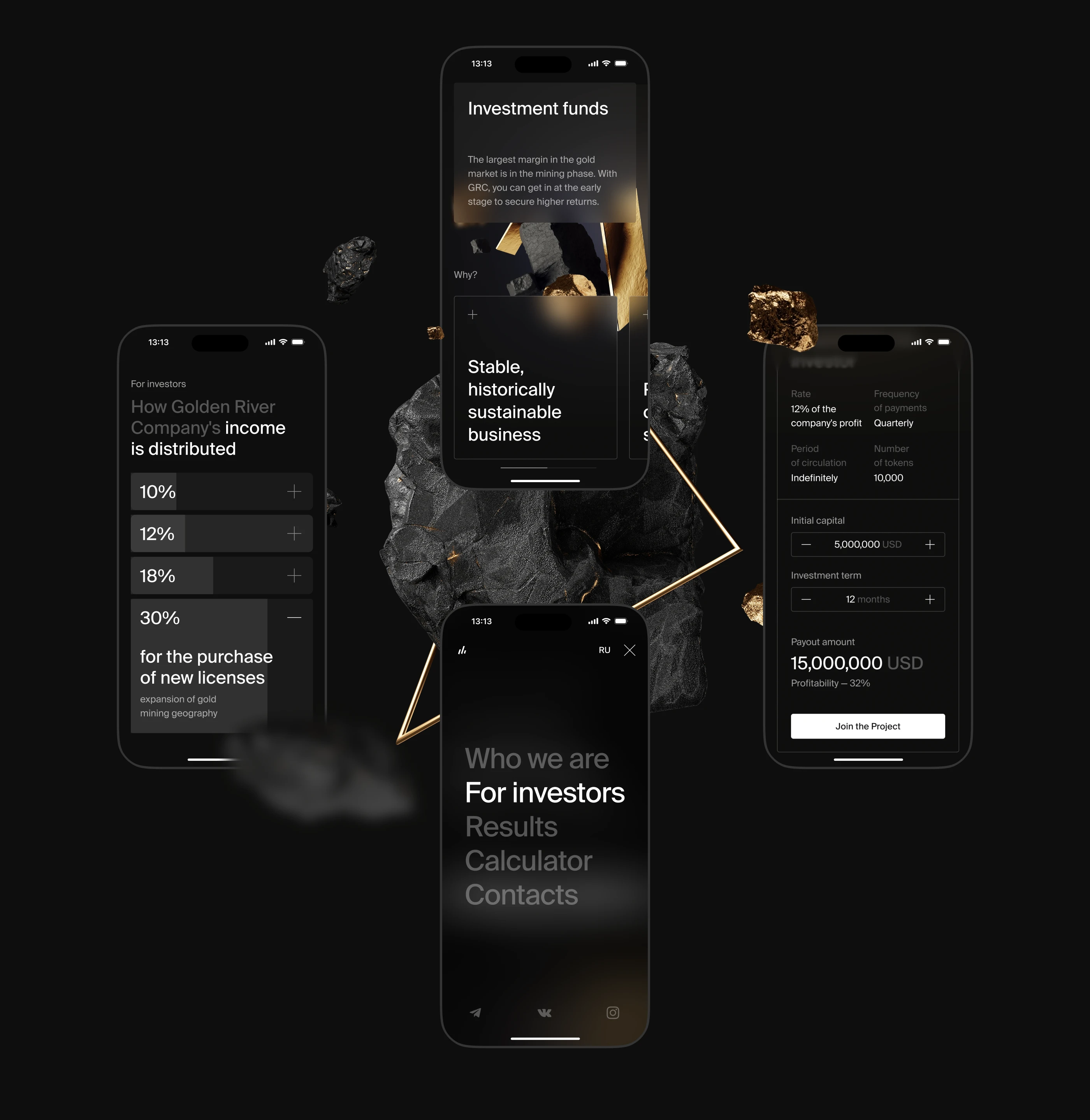 Golden River — Landing Page Design — Изображение №7 — Интерфейсы, Маркетинг на Dprofile