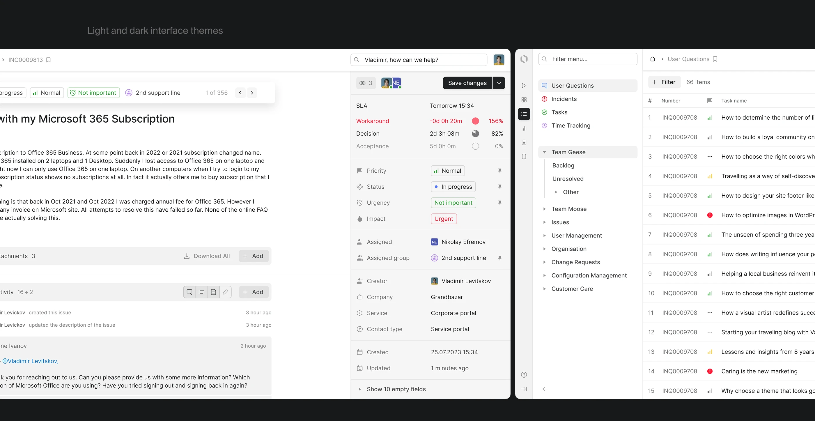 ITSM Panel — UI/UX Concept — Изображение №8 — Интерфейсы на Dprofile