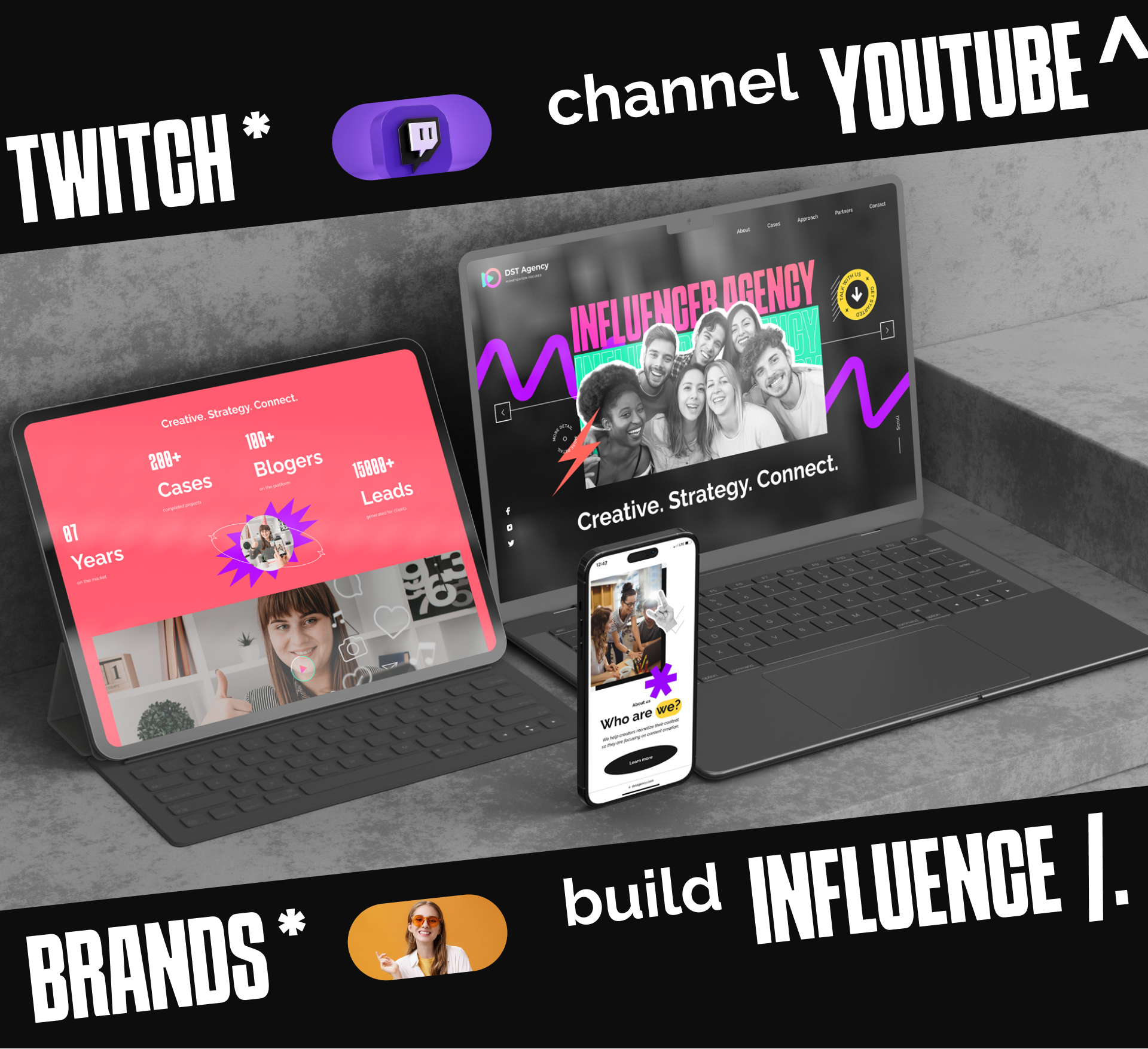 DST: промо-сайт для международной площадки инфлюенсеров — Изображение №10 — Интерфейсы, Анимация на Dprofile