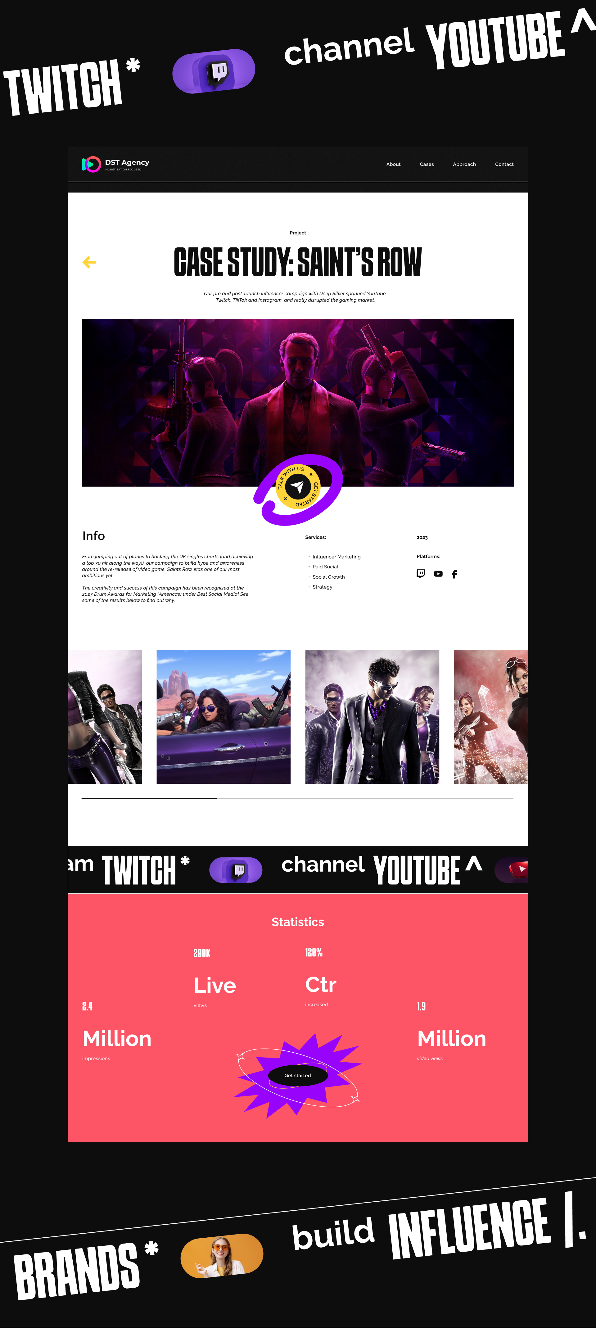 DST: промо-сайт для международной площадки инфлюенсеров — Изображение №8 — Интерфейсы, Анимация на Dprofile