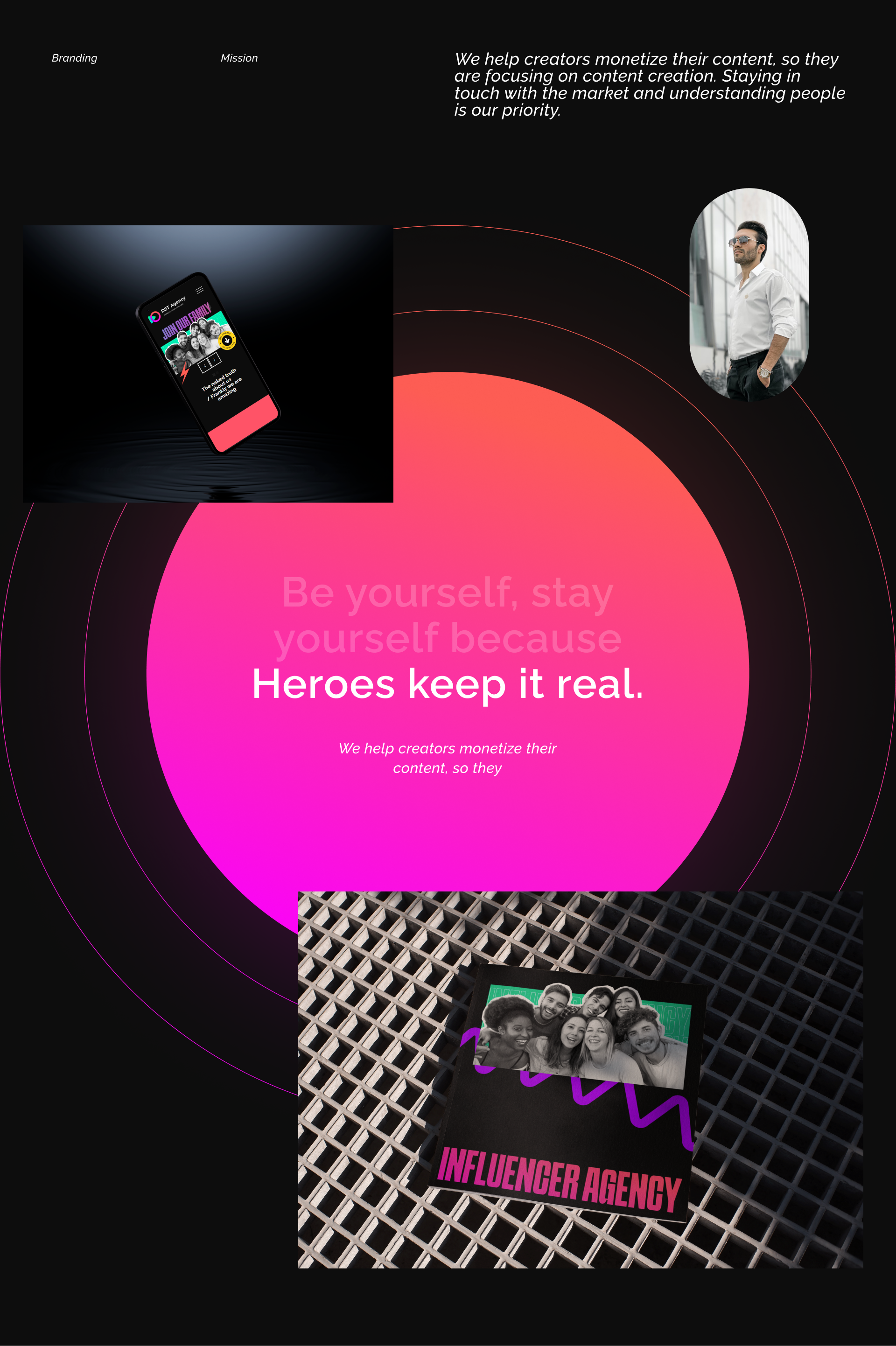 DST: промо-сайт для международной площадки инфлюенсеров — Изображение №4 — Интерфейсы, Анимация на Dprofile