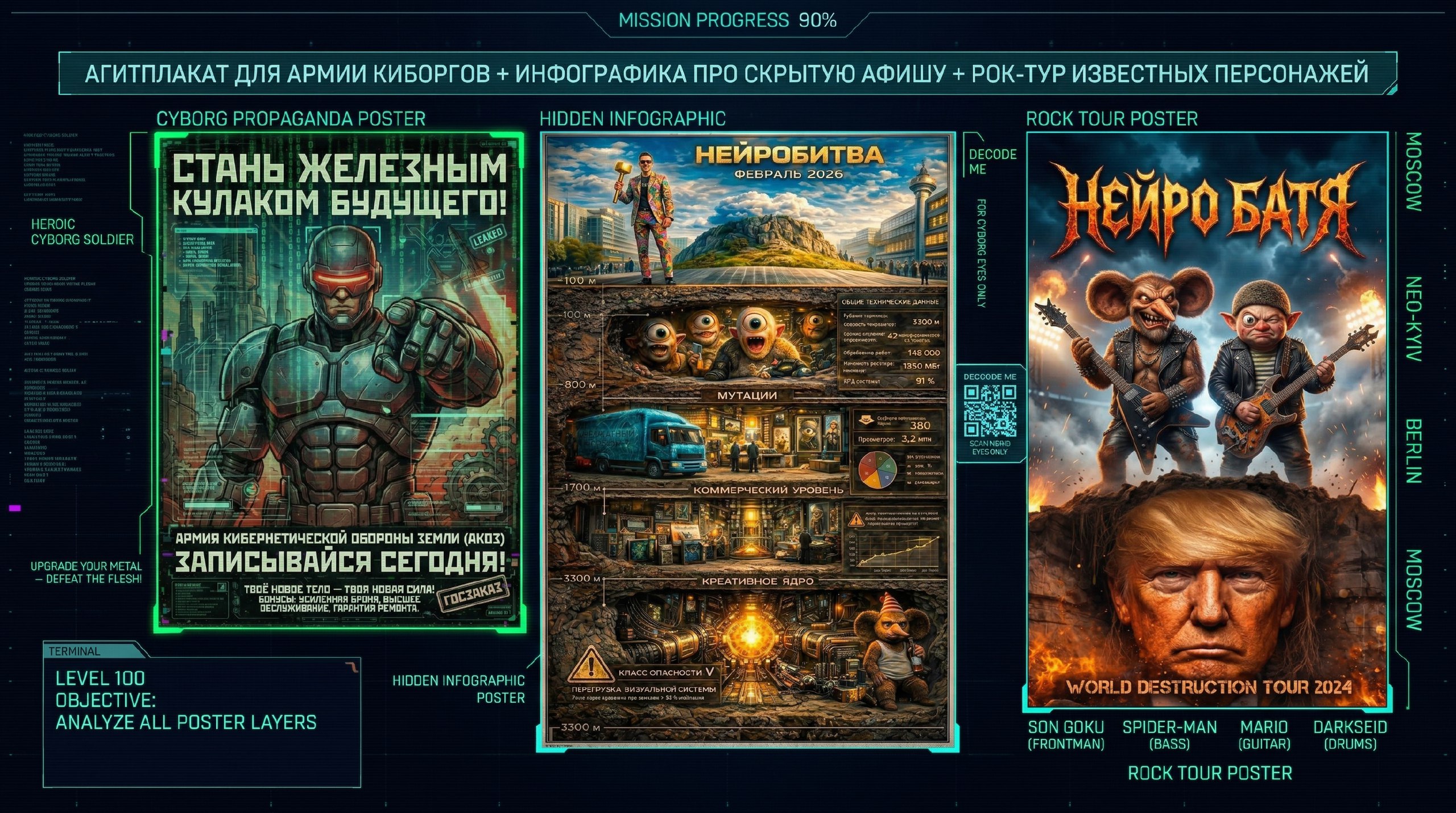 НЕЙРОБИТВА 2026 МИССИЯ ВЫПОЛНЕНА — РЕАЛЬНОСТЬ ВЗЛОМАНА — Изображение №11 — Анимация на Dprofile