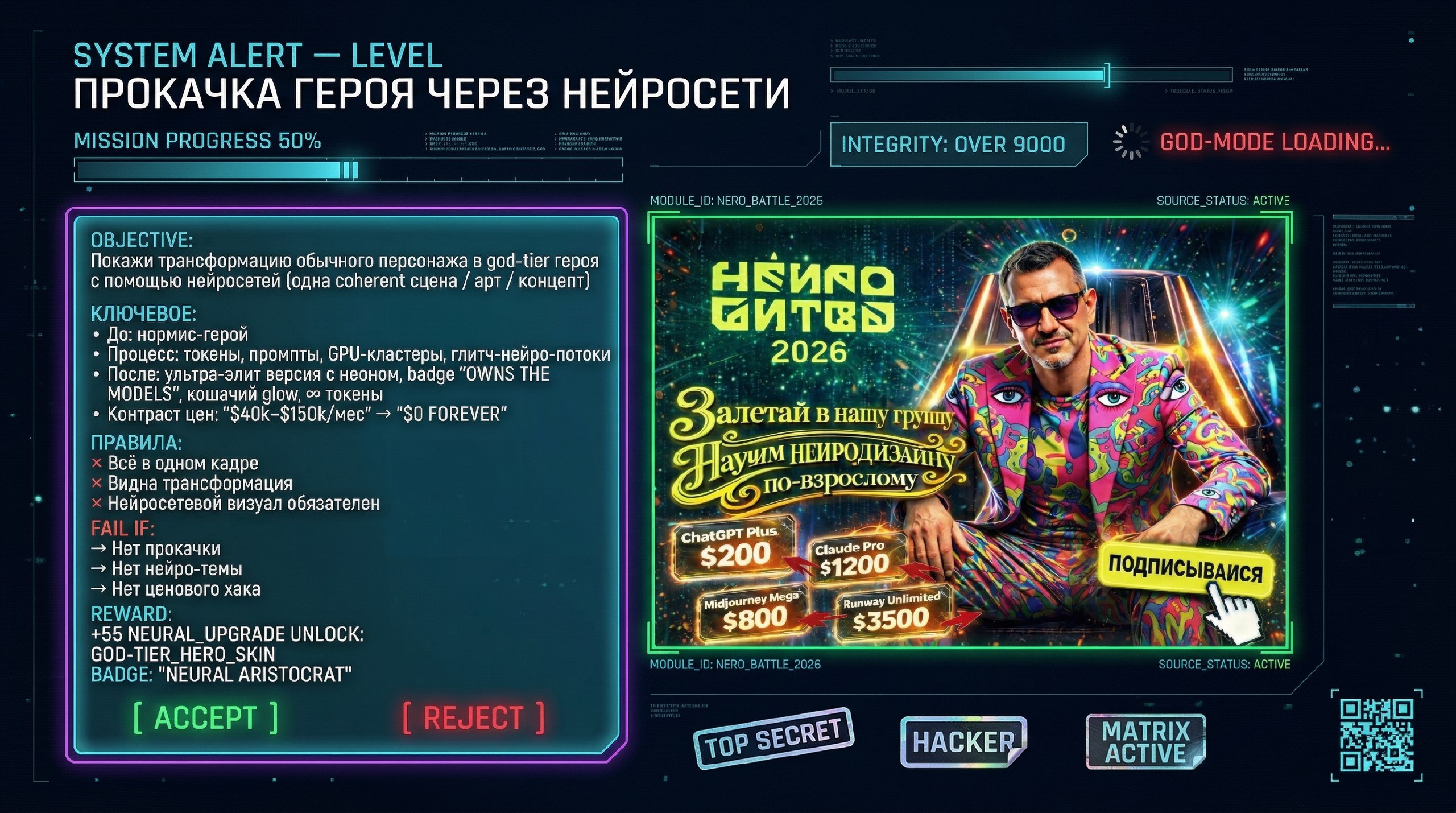 НЕЙРОБИТВА 2026 МИССИЯ ВЫПОЛНЕНА — РЕАЛЬНОСТЬ ВЗЛОМАНА — Изображение №8 — Анимация на Dprofile