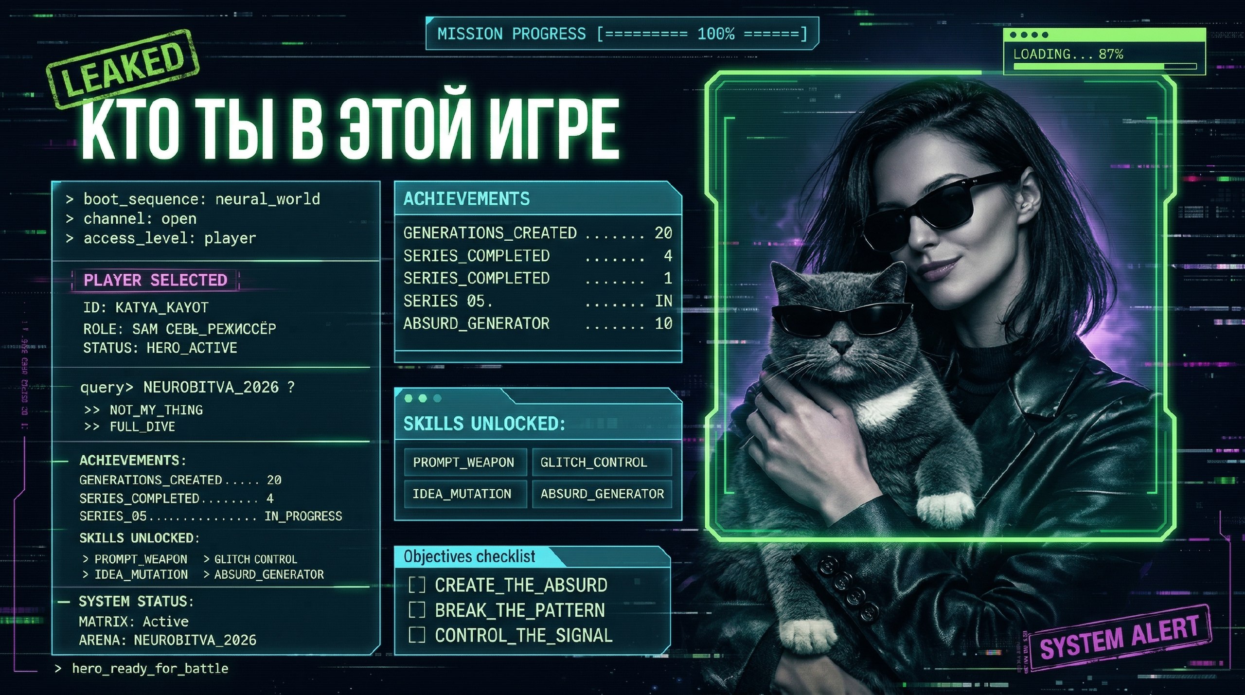 НЕЙРОБИТВА 2026 МИССИЯ ВЫПОЛНЕНА — РЕАЛЬНОСТЬ ВЗЛОМАНА — Изображение №1 — Анимация на Dprofile