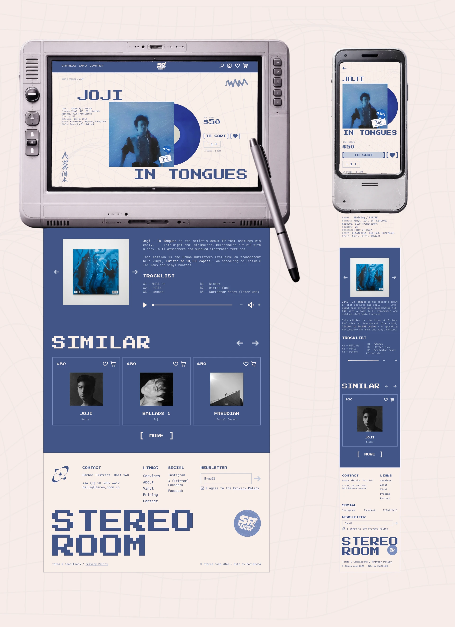 STEREO ROOM.online vinyl store — Изображение №7 — Интерфейсы на Dprofile