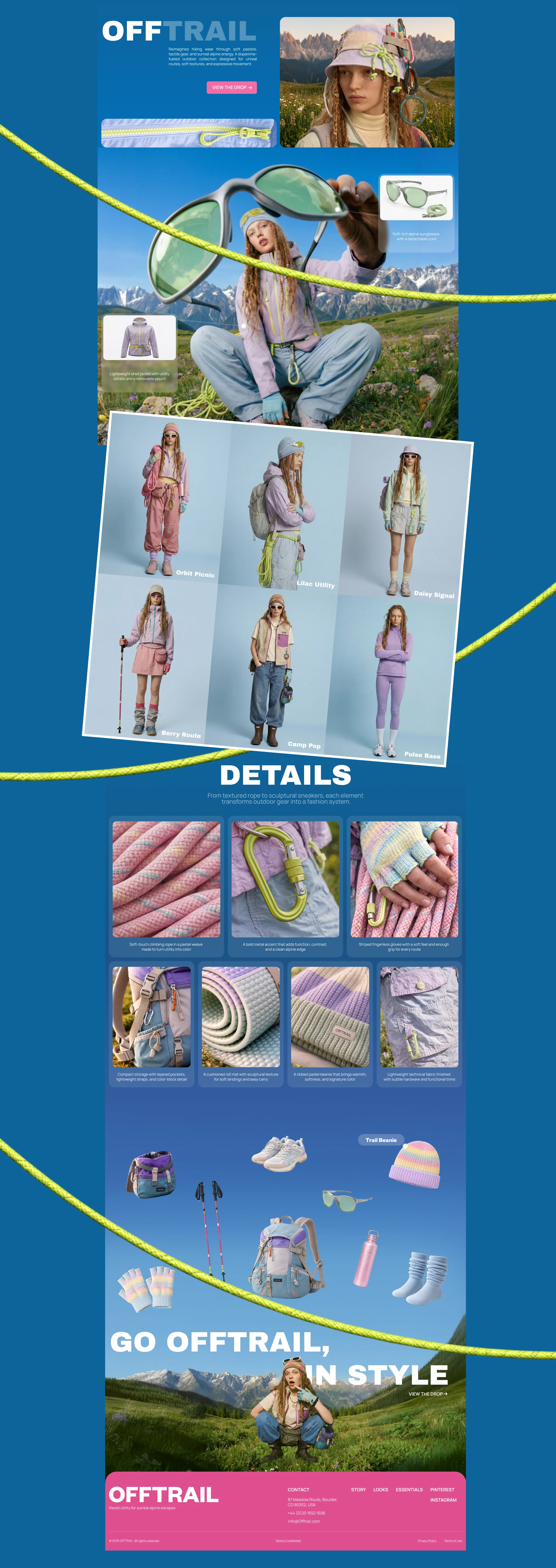 OFFtrail Promo Landing Page — Изображение №3 — Интерфейсы, Брендинг на Dprofile