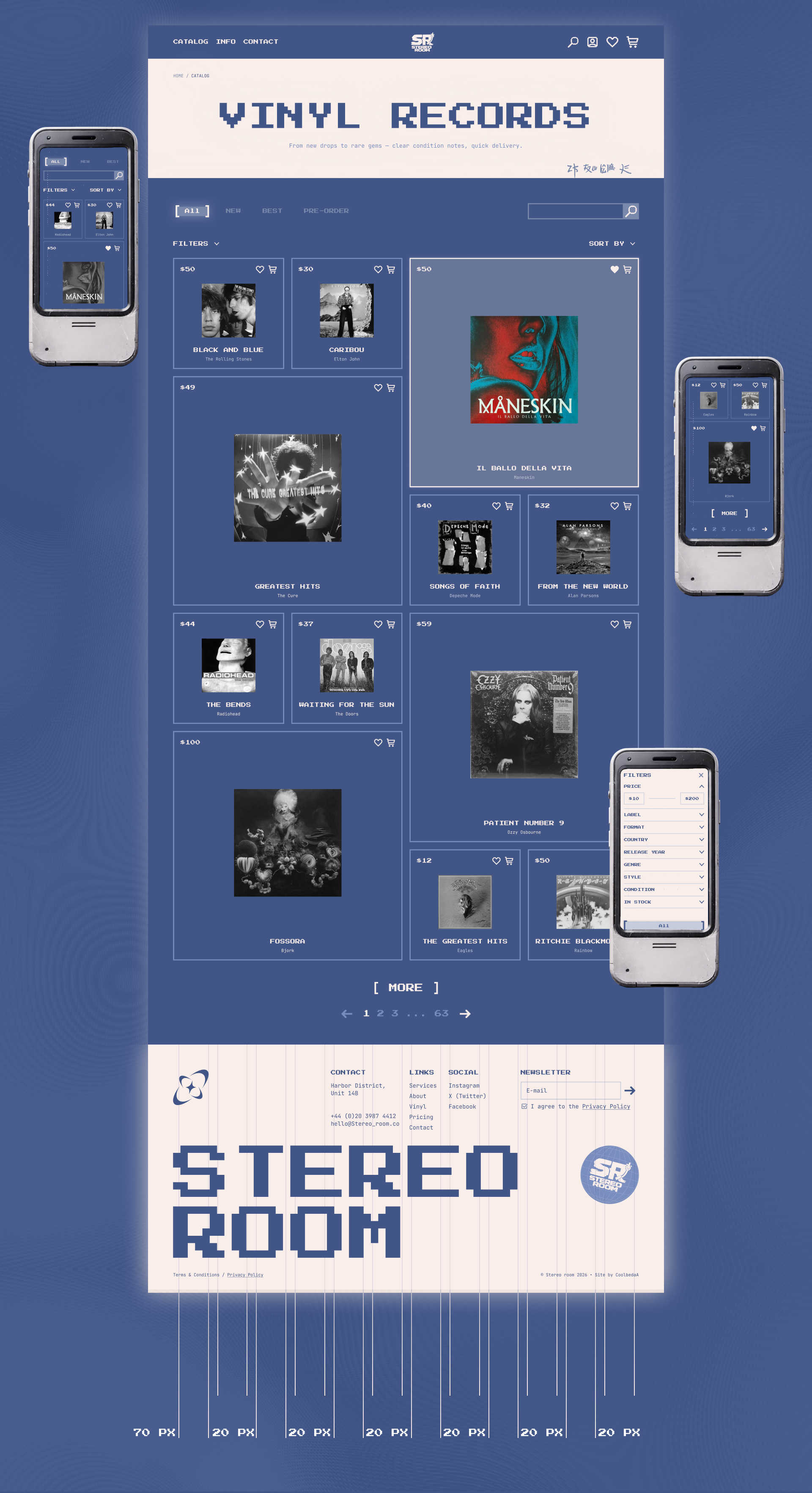 STEREO ROOM.online vinyl store — Изображение №6 — Интерфейсы на Dprofile