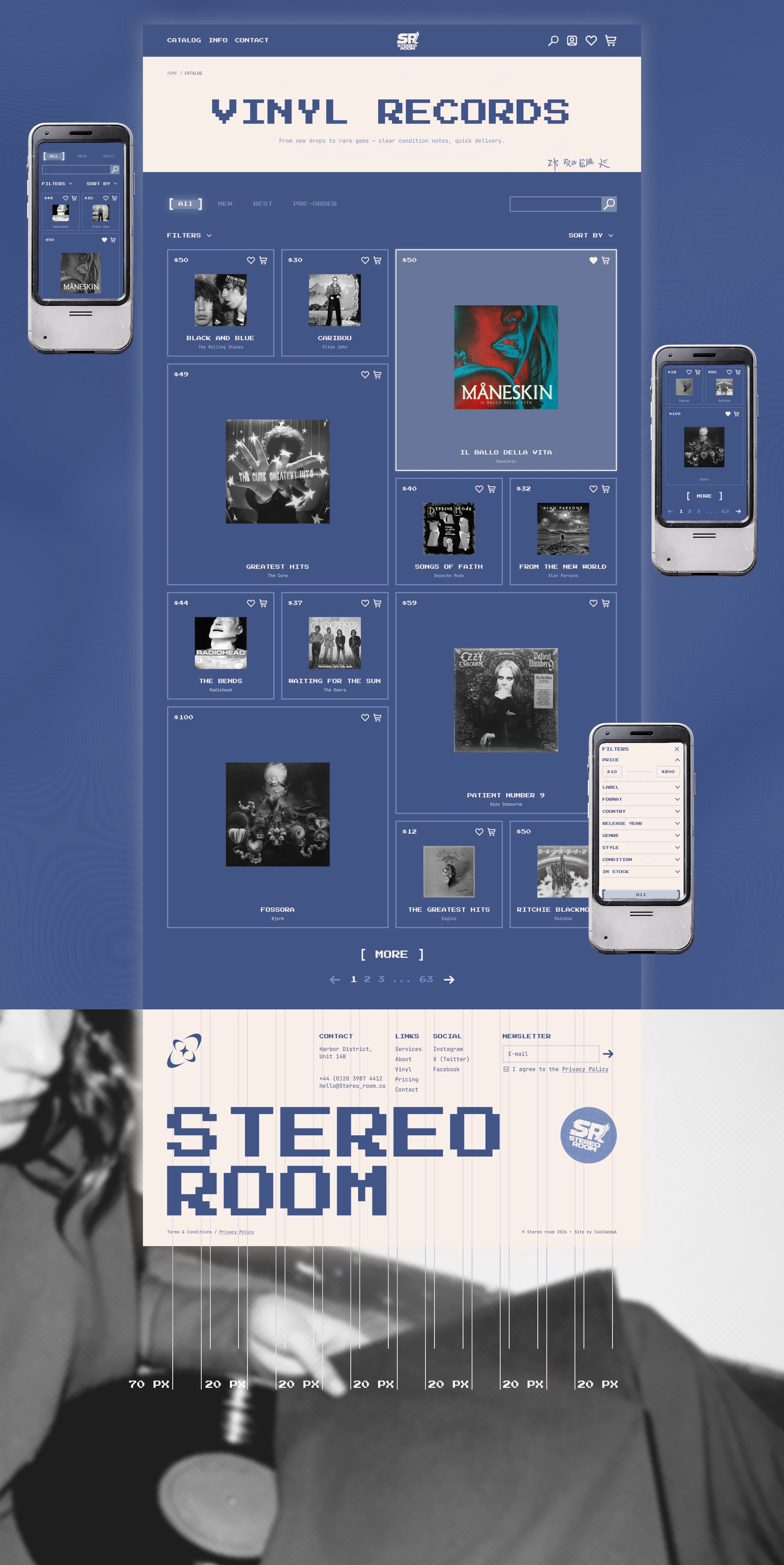 STEREO ROOM.online vinyl store — Изображение №6 — Интерфейсы на Dprofile