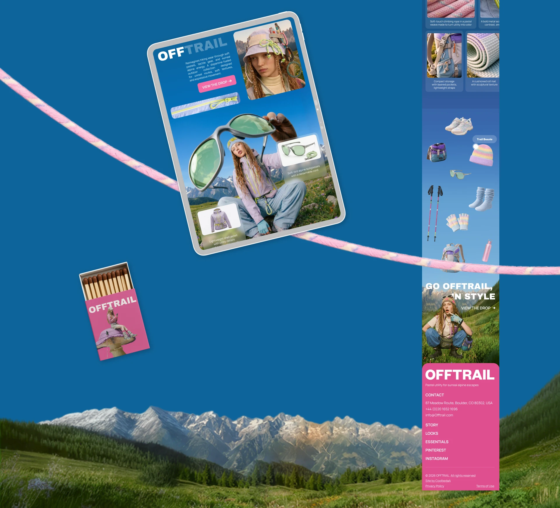 OFFtrail Promo Landing Page — Изображение №6 — Интерфейсы, Брендинг на Dprofile