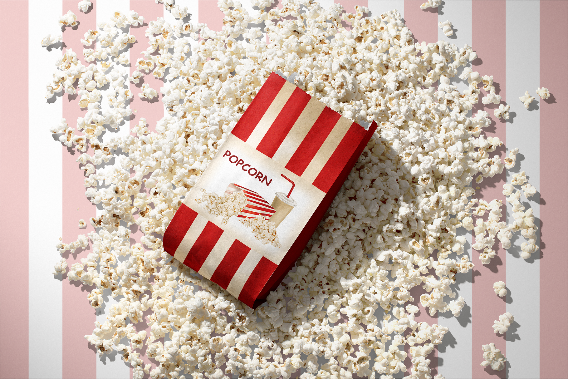 Попкорн, акварельная иллюстрация. — Изображение №7 — Интерфейсы, Брендинг на Dprofile