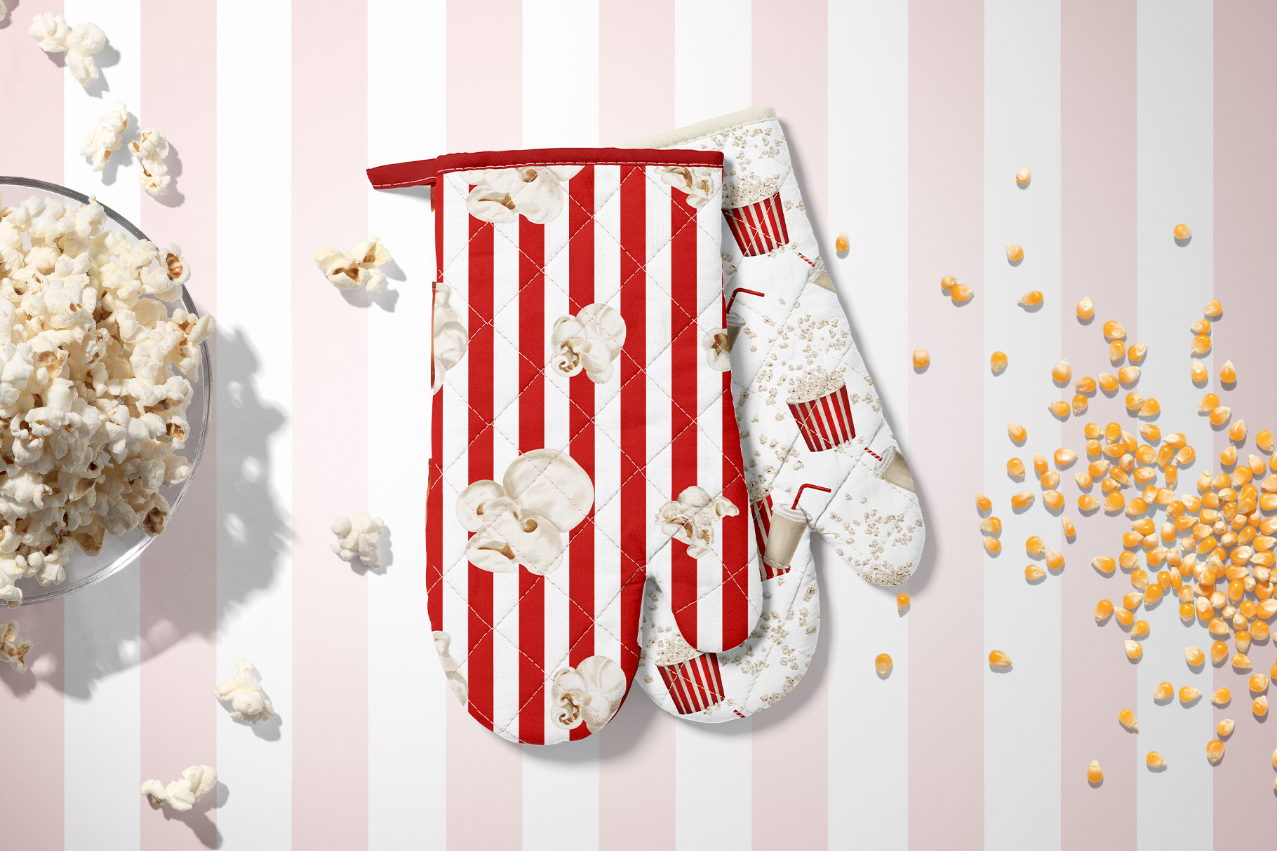 Попкорн, акварельная иллюстрация. — Изображение №10 — Интерфейсы, Брендинг на Dprofile