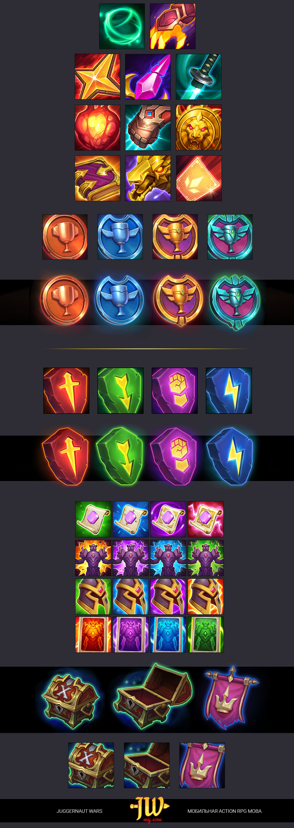 Предметы, артефакты и UI для игры Juggernaut Wars — Изображение №3 — Иллюстрация на Dprofile
