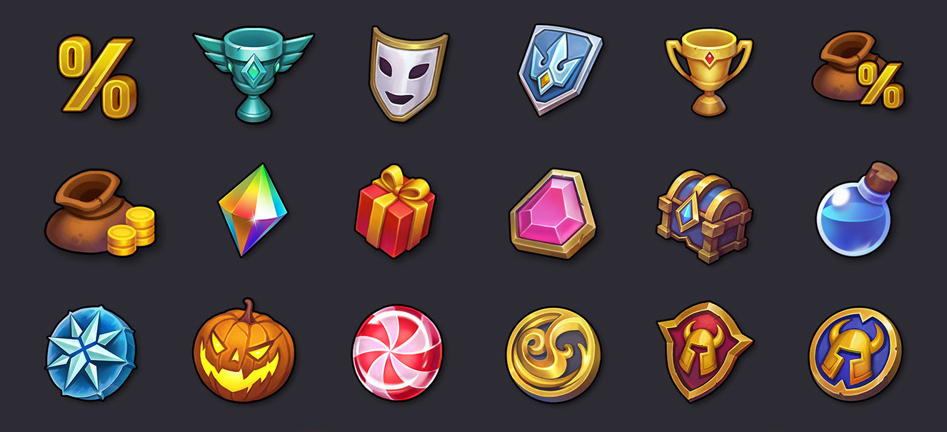 Предметы, артефакты и UI для игры Juggernaut Wars — Изображение №5 — Иллюстрация на Dprofile