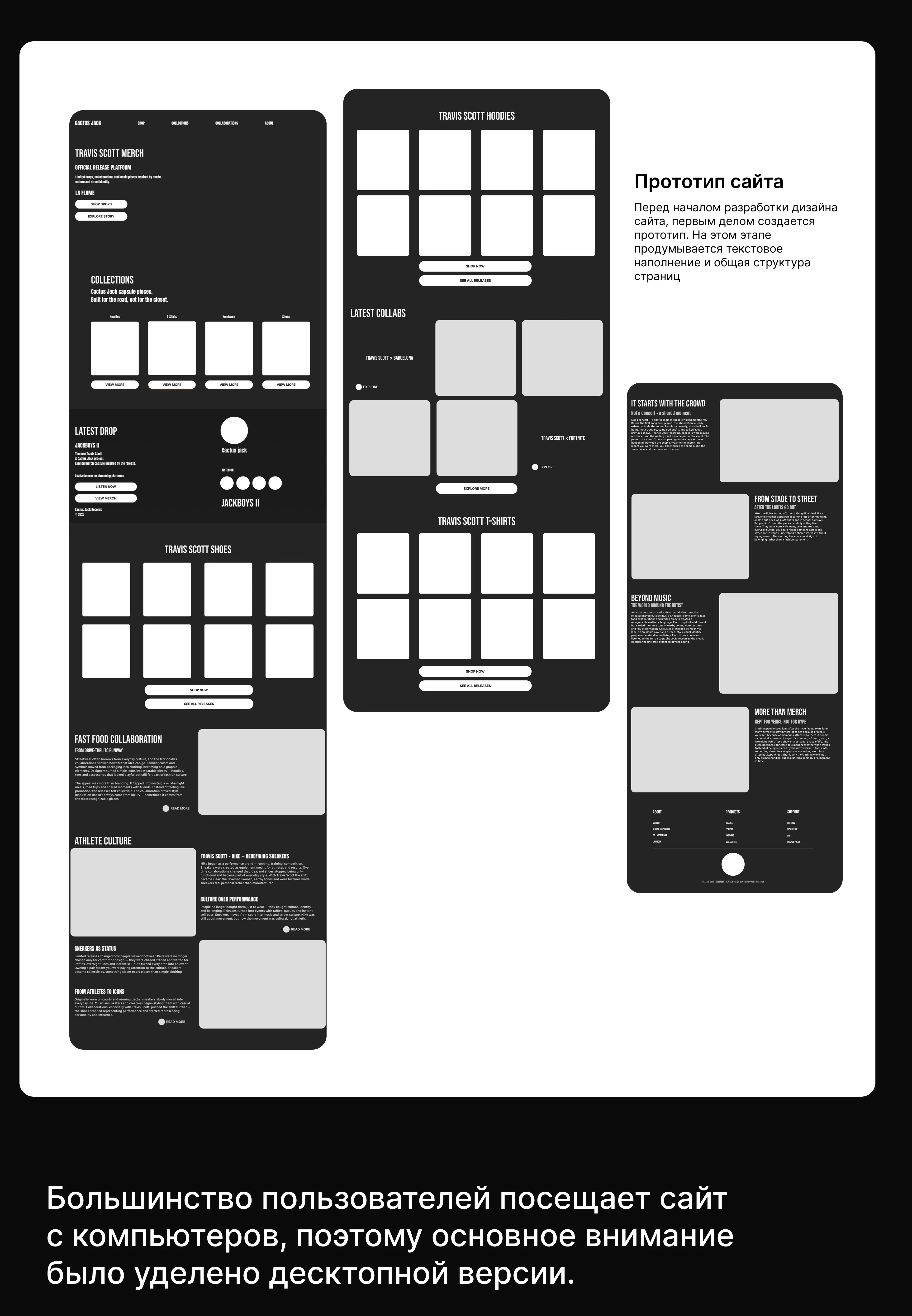 Cactus Jack Merchandise Project — Изображение №5 — Интерфейсы на Dprofile