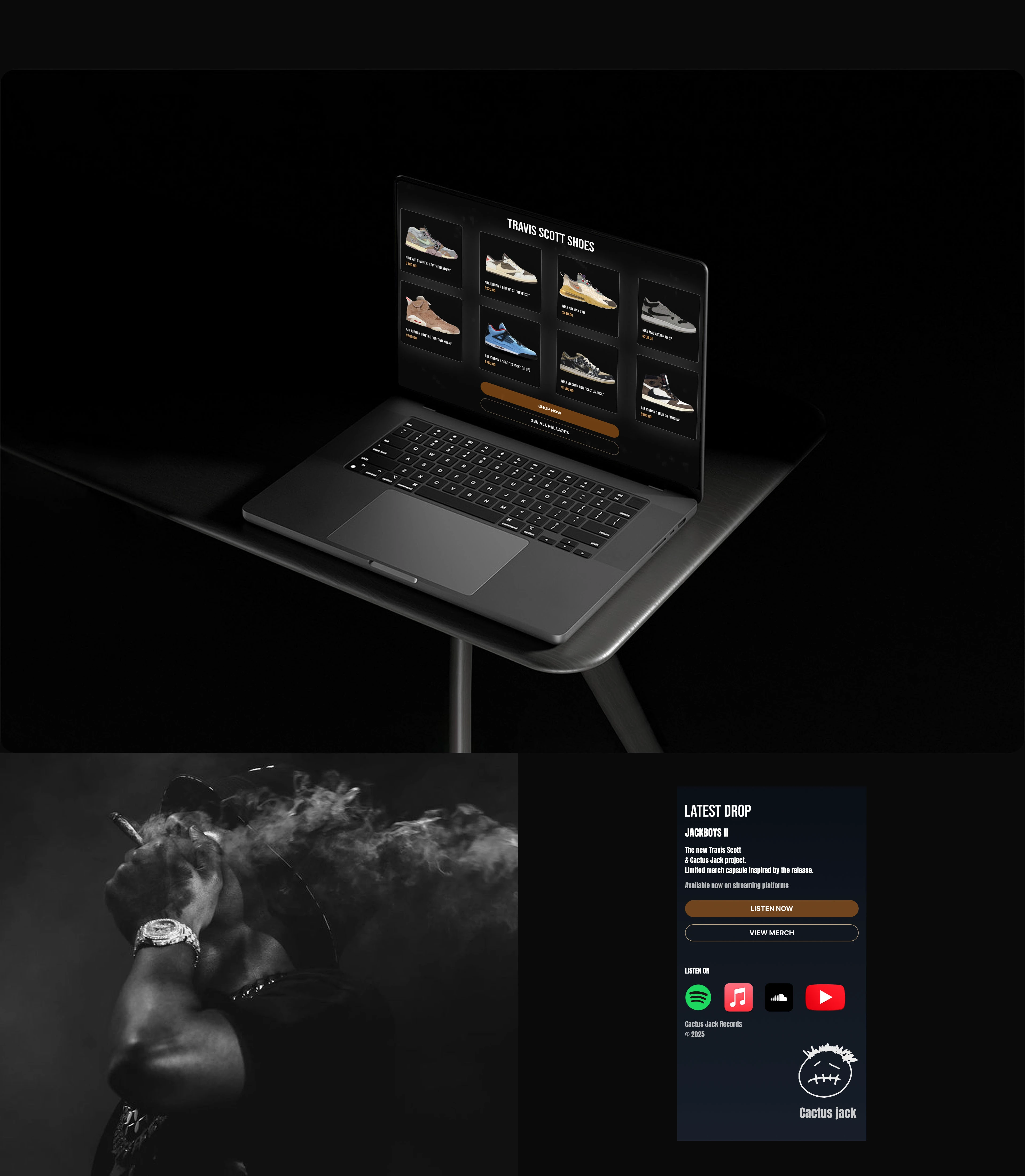 Cactus Jack Merchandise Project — Изображение №8 — Интерфейсы на Dprofile