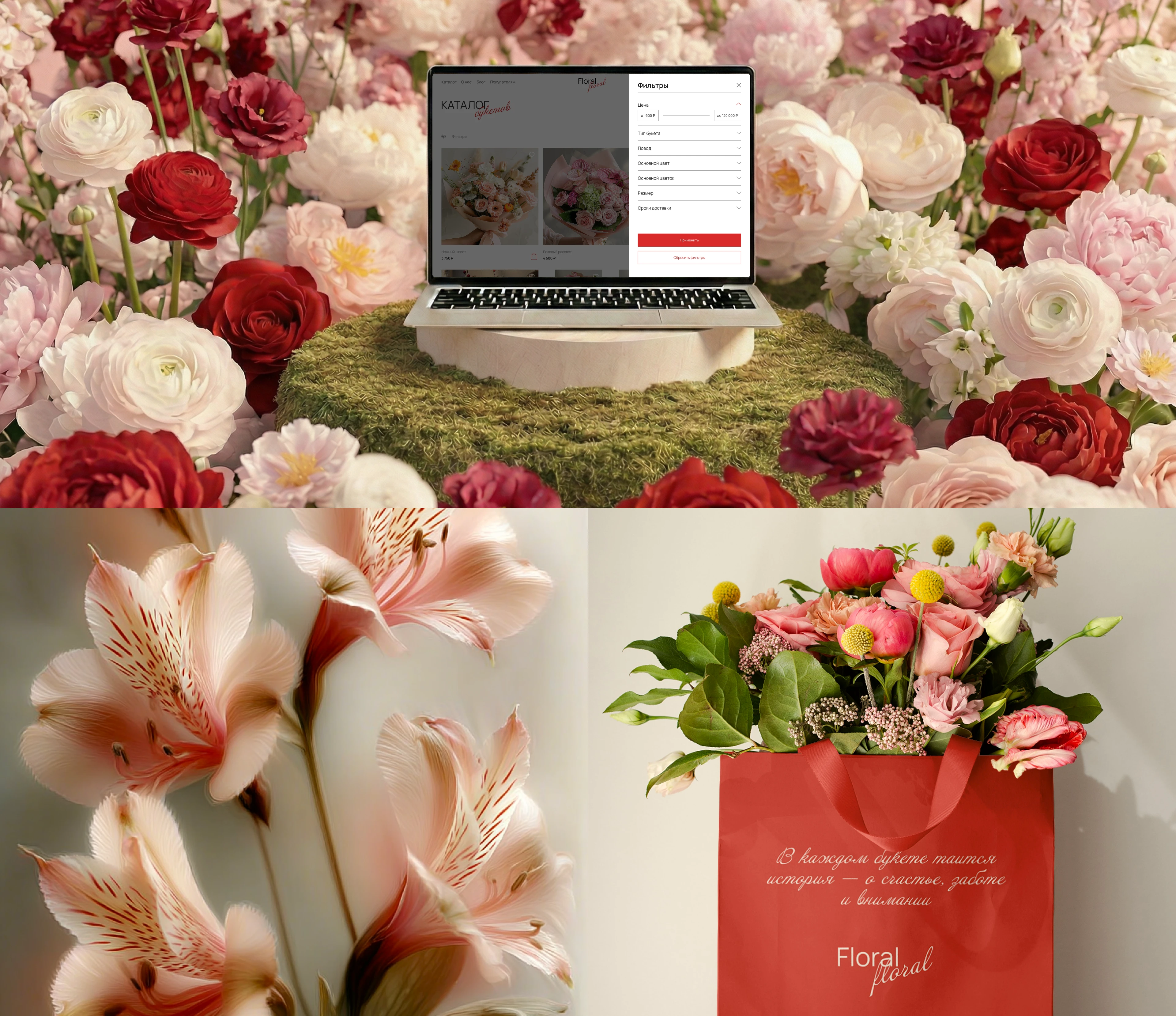 FLORAL FLORAL. Online flower shop — Изображение №9 — Интерфейсы на Dprofile