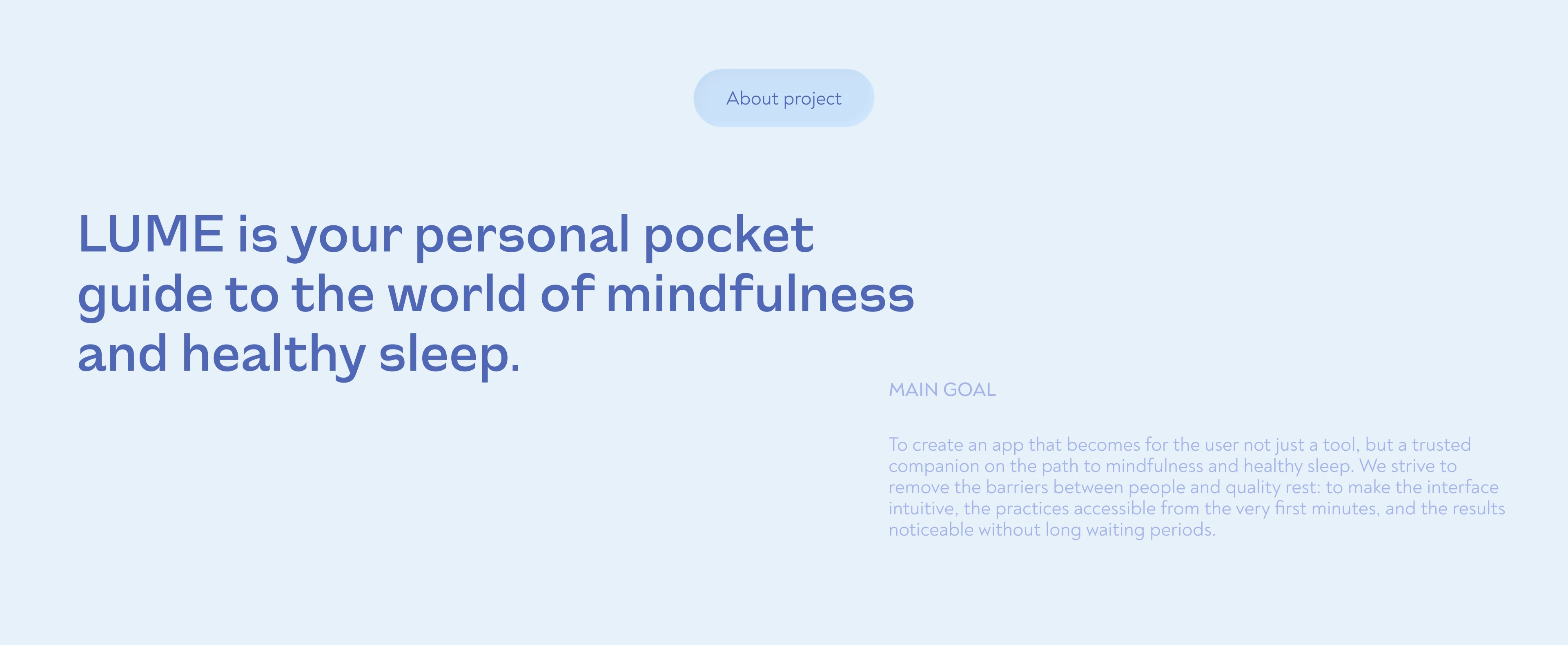 LUME - meditate and sleep. App Concept — Изображение №2 — Интерфейсы на Dprofile