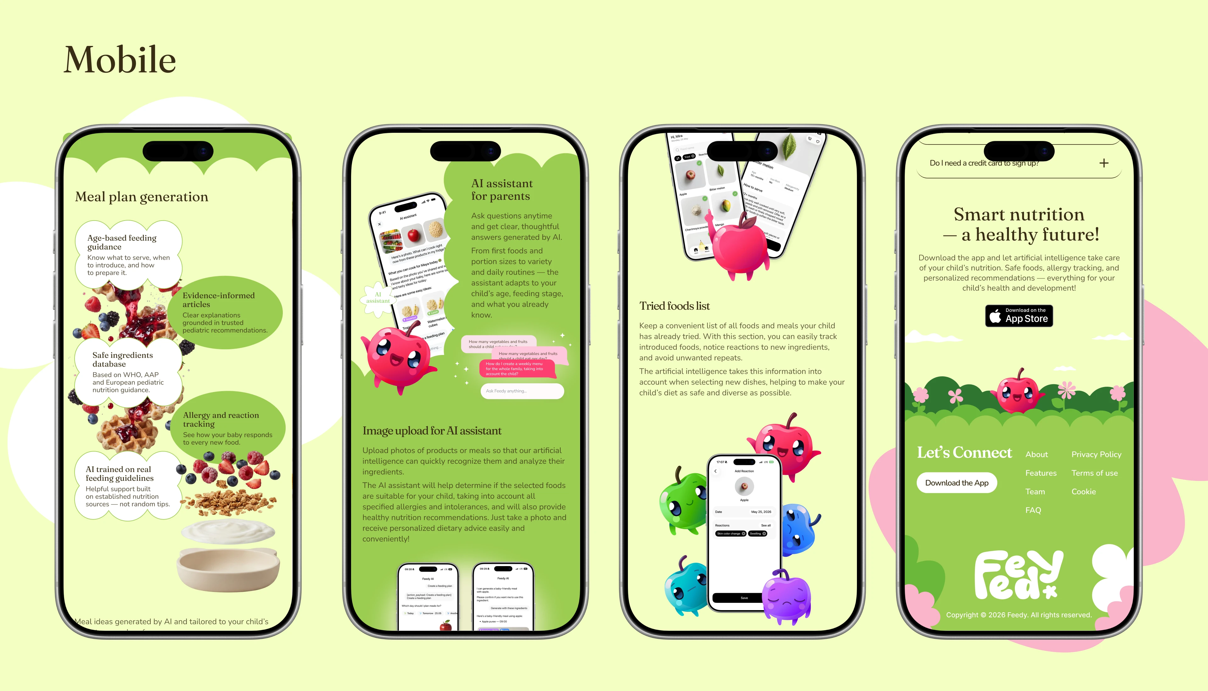 Landing page for the FEEDY app — Изображение №7 — Интерфейсы на Dprofile