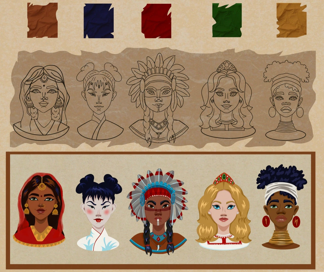 Учебный проект. Персонажи — Изображение №2 — Иллюстрация, Промдизайн на Dprofile