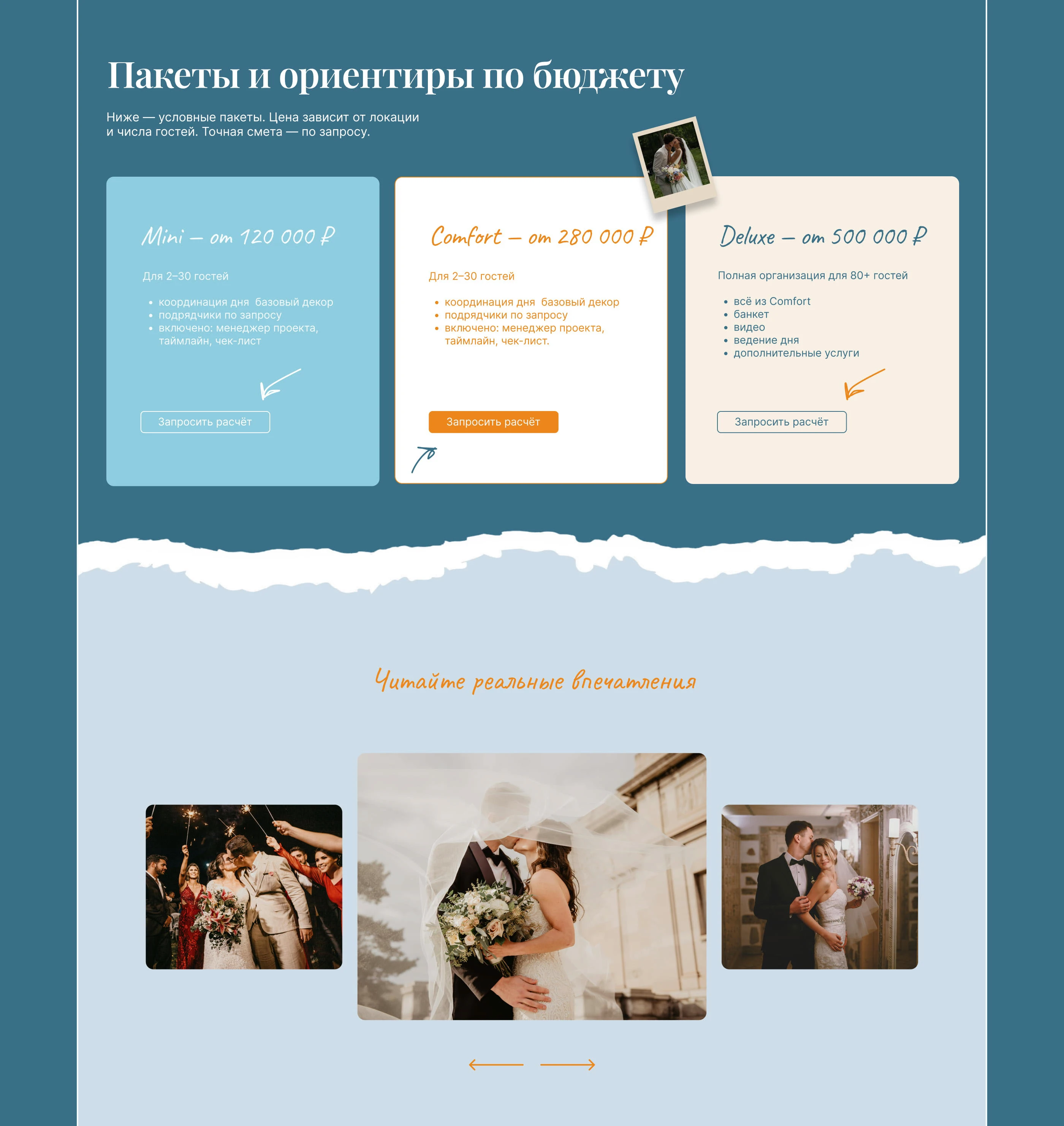 Сайт свадебного агентства «My Wedding» — Изображение №12 — Интерфейсы, Архитектура на Dprofile