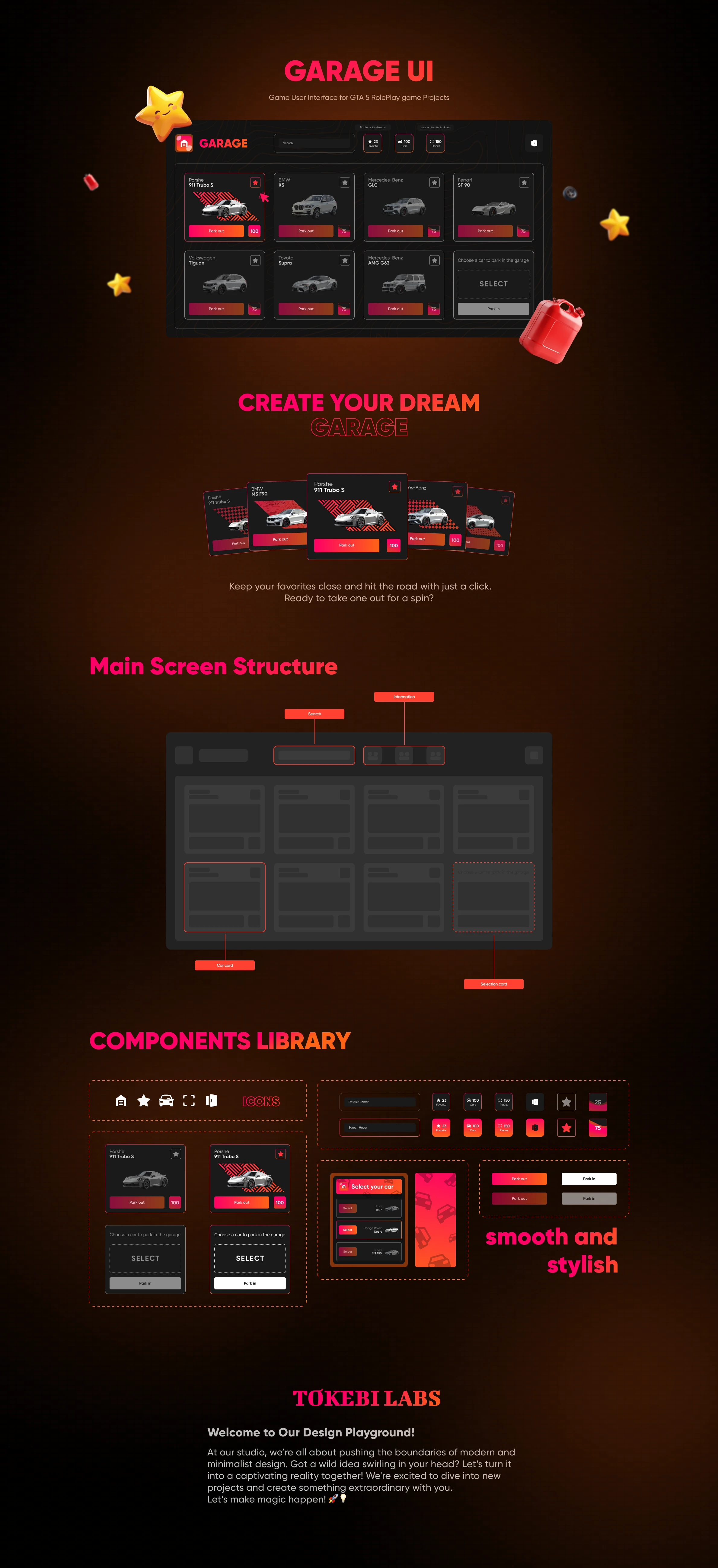 Garage UI - Game UI for GTA V RP Projects — Dprofile