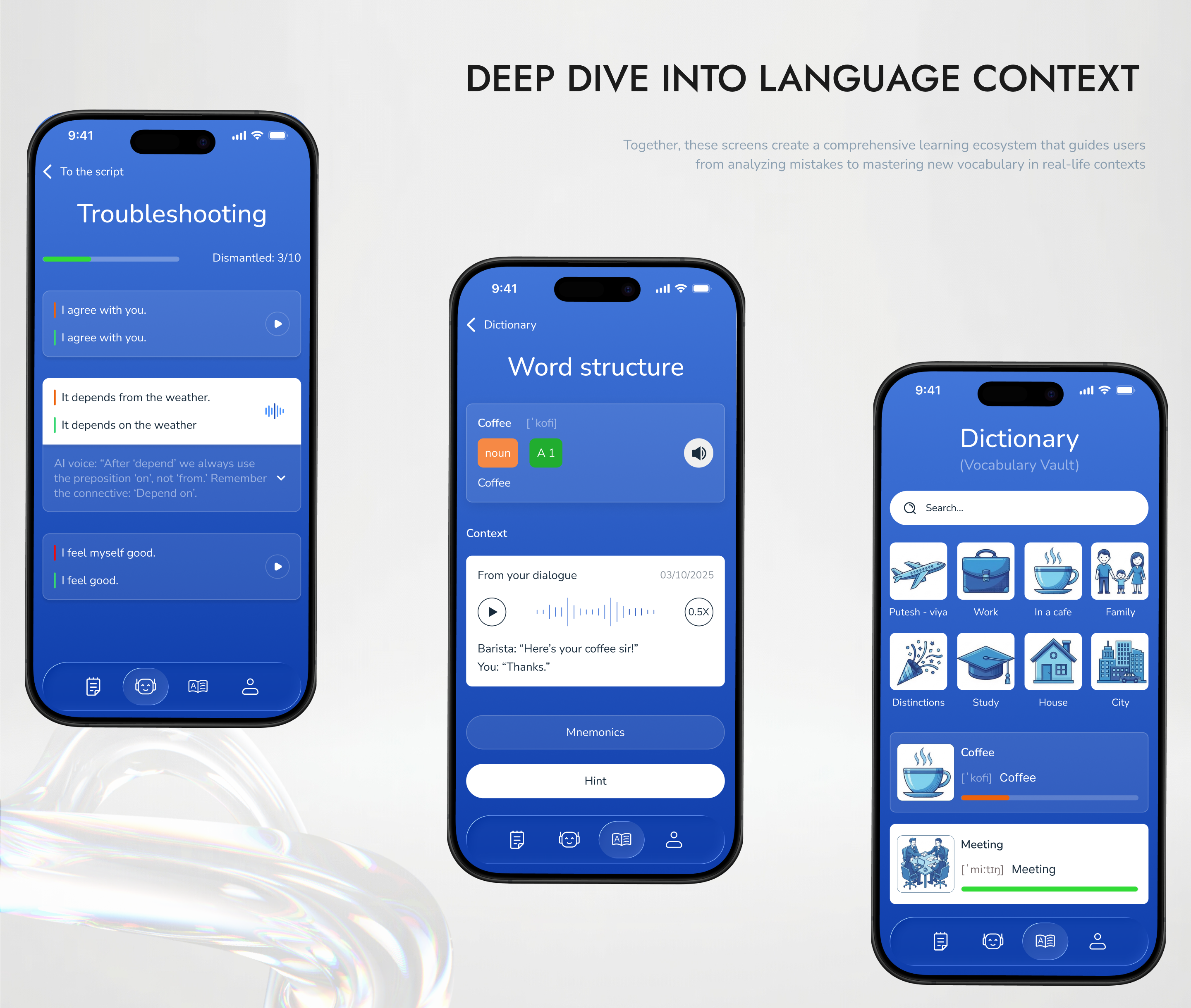 Мобильное приложение по изучению английского языка — Изображение №15 — Интерфейсы на Dprofile