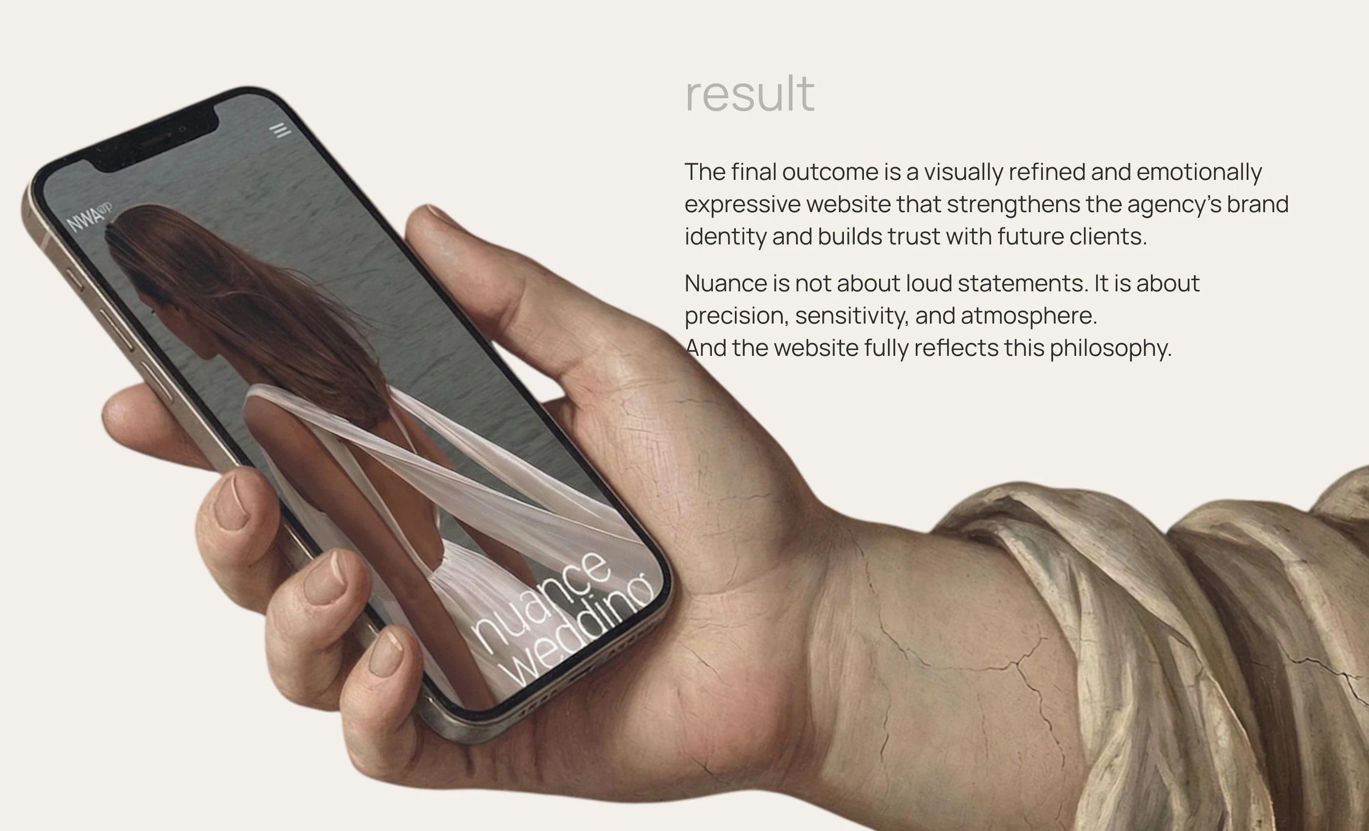 / website / nuance wedding agency — Изображение №7 — Интерфейсы, Брендинг на Dprofile