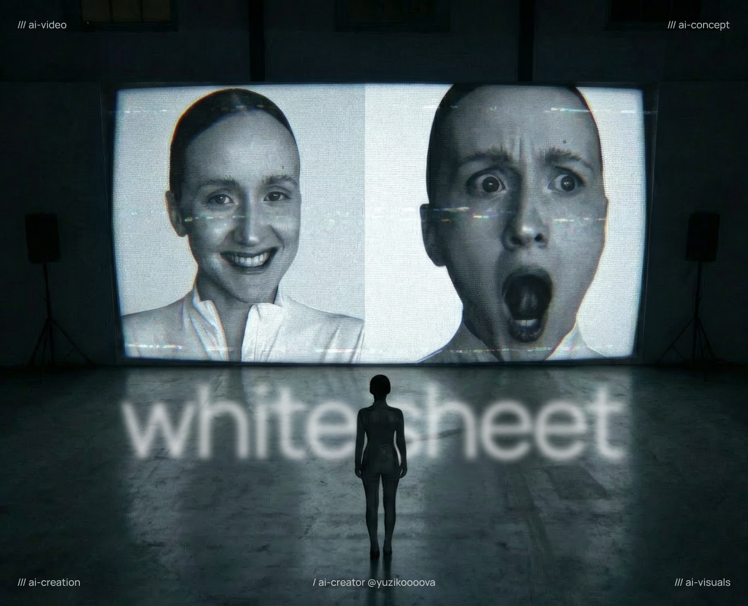 / ai concept / white sheet — Иллюстрация, Анимация на Dprofile