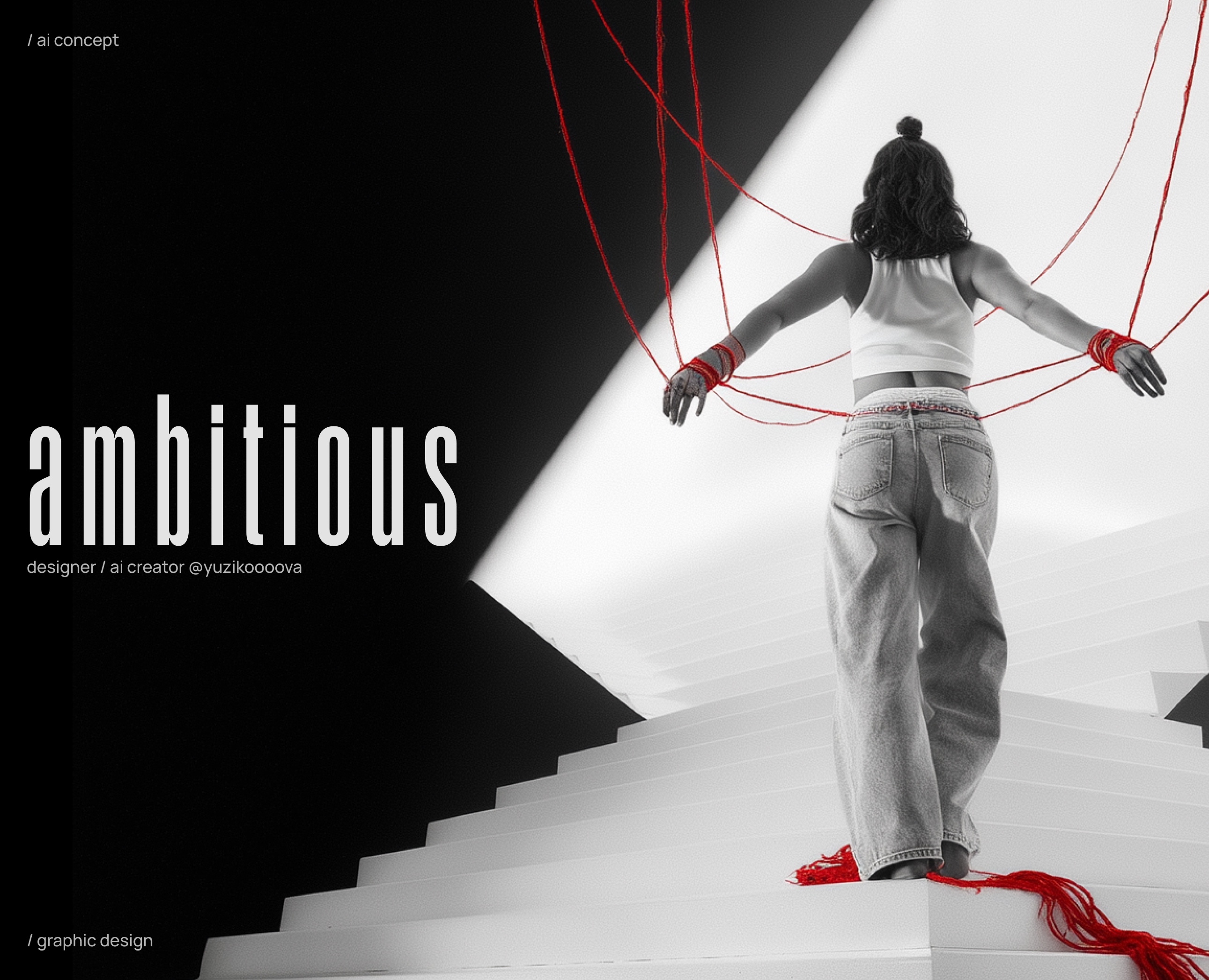 / ai poster / ambitious — Графика, Маркетинг на Dprofile