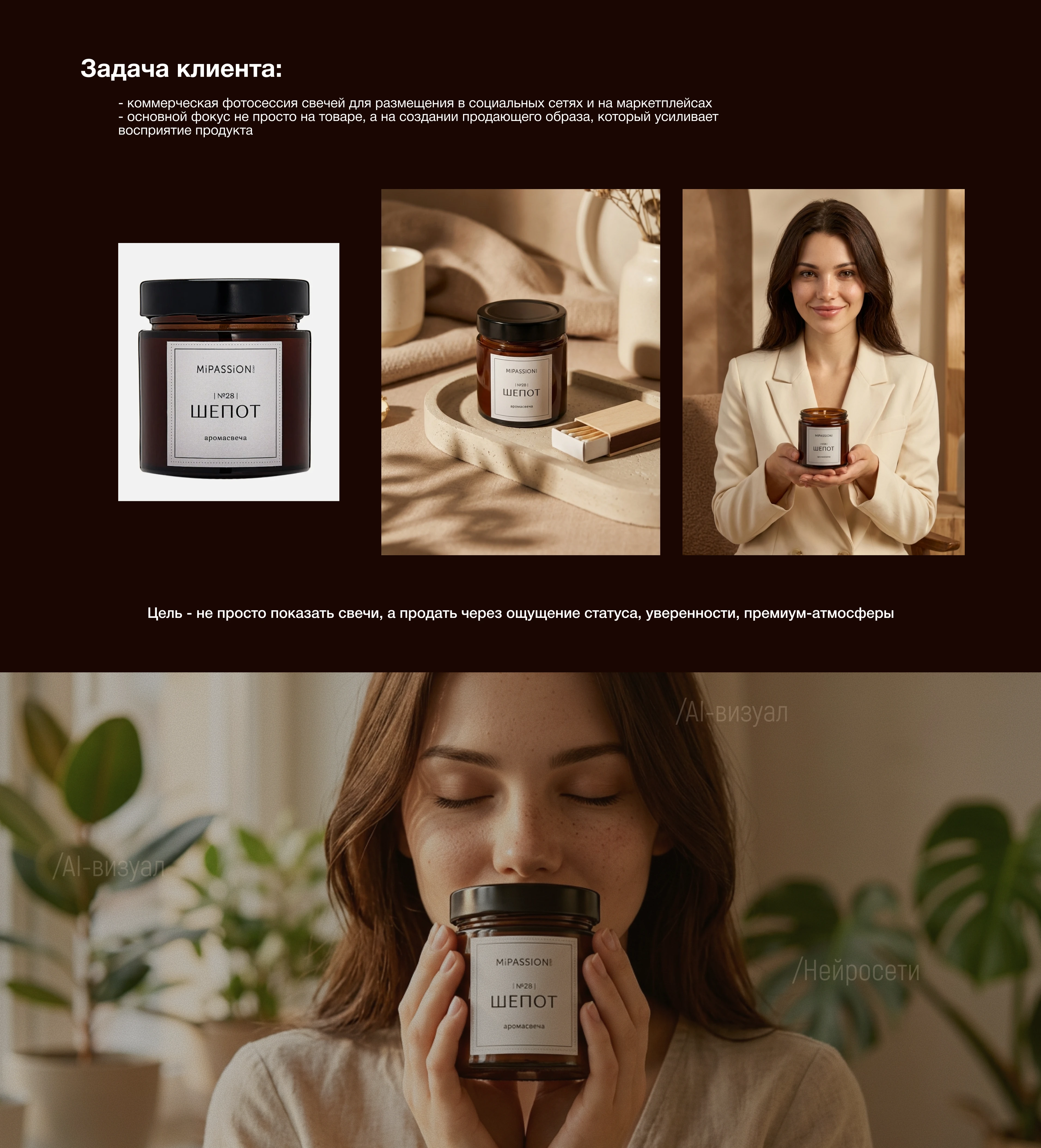 AI-фотосессия продукта | Генерация контента — Изображение №3 — Маркетинг, Нейро на Dprofile