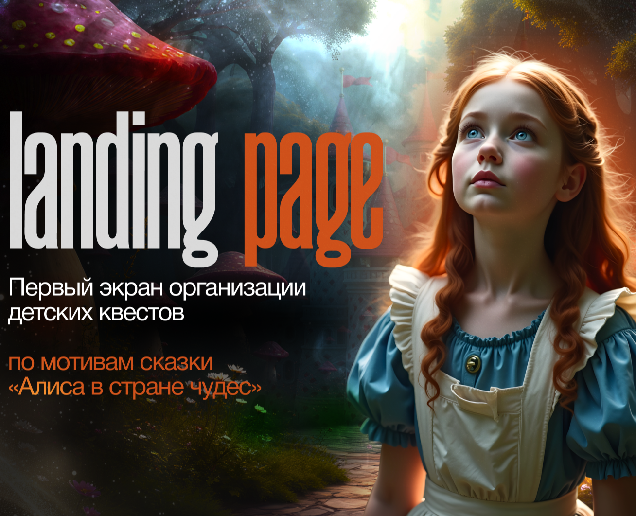 Дизайн первого экрана для лендинга — Интерфейсы, Маркетинг на Dprofile