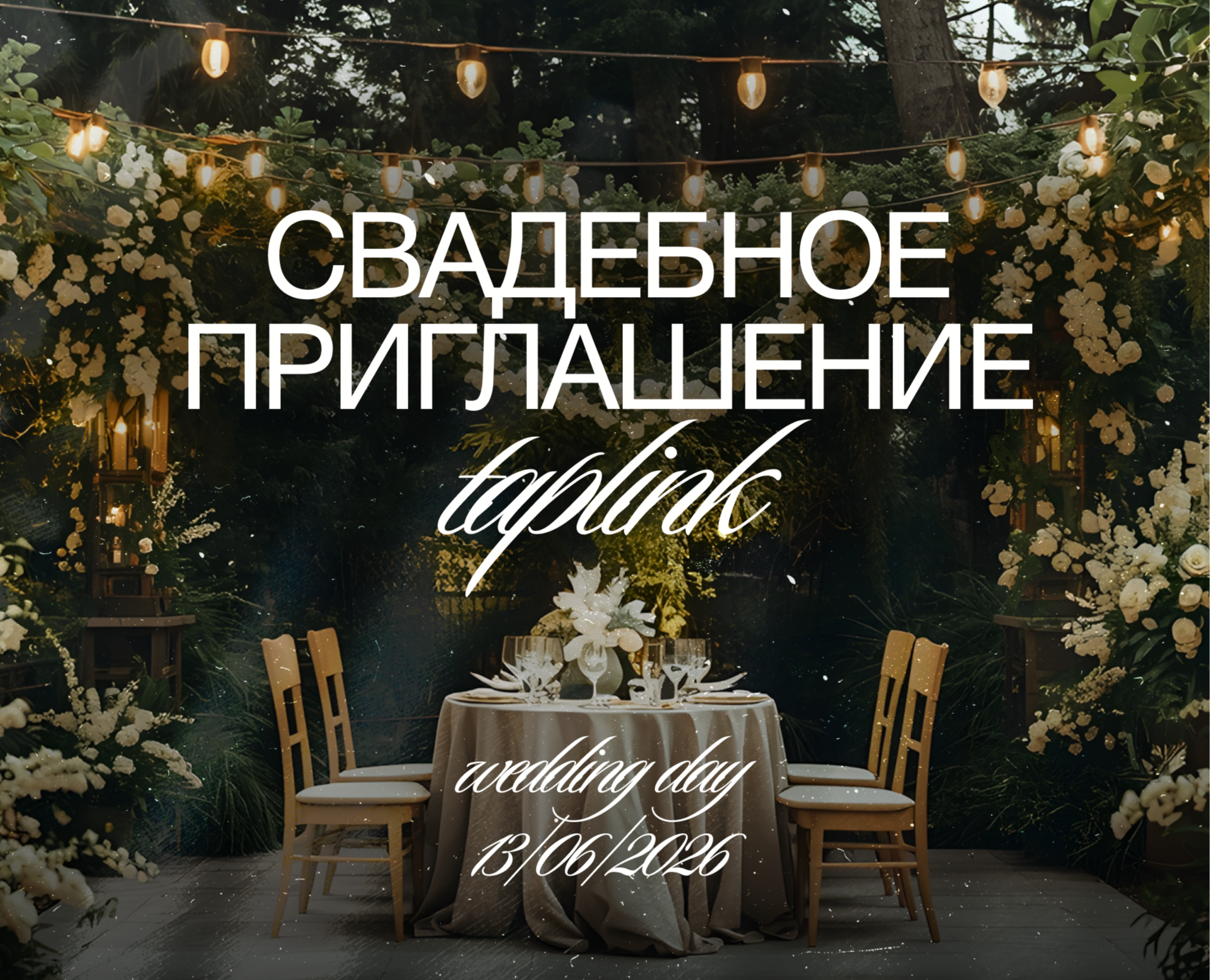 Электронное приглашение на свадьбу Taplink — Интерфейсы, Маркетинг на Dprofile