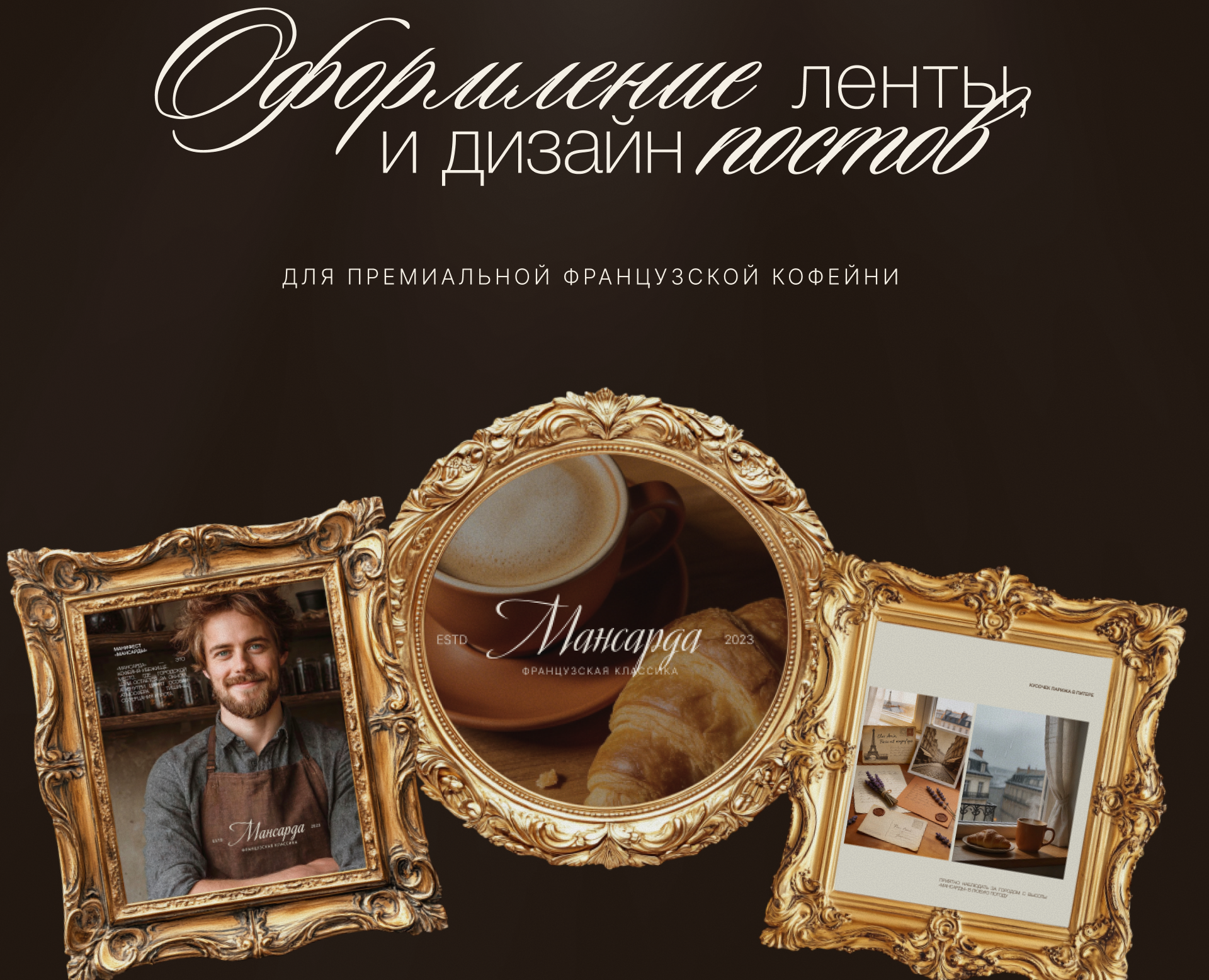 Оформление ленты в INSTAGRAM для кофейни — Маркетинг на Dprofile