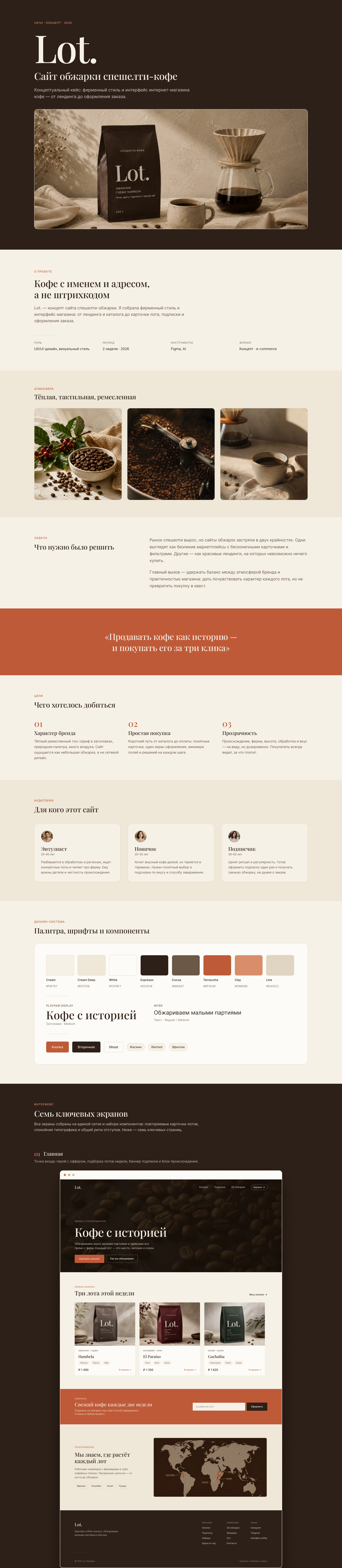 Lot. — интернет-магазин кофе — Изображение №1 — Интерфейсы на Dprofile