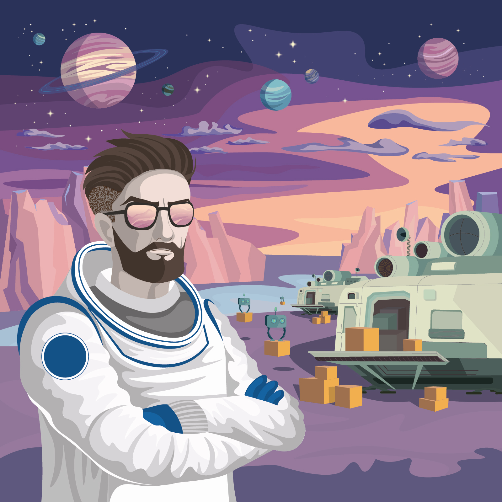 Logistics. Orbital version — Изображение №2 — Иллюстрация на Dprofile