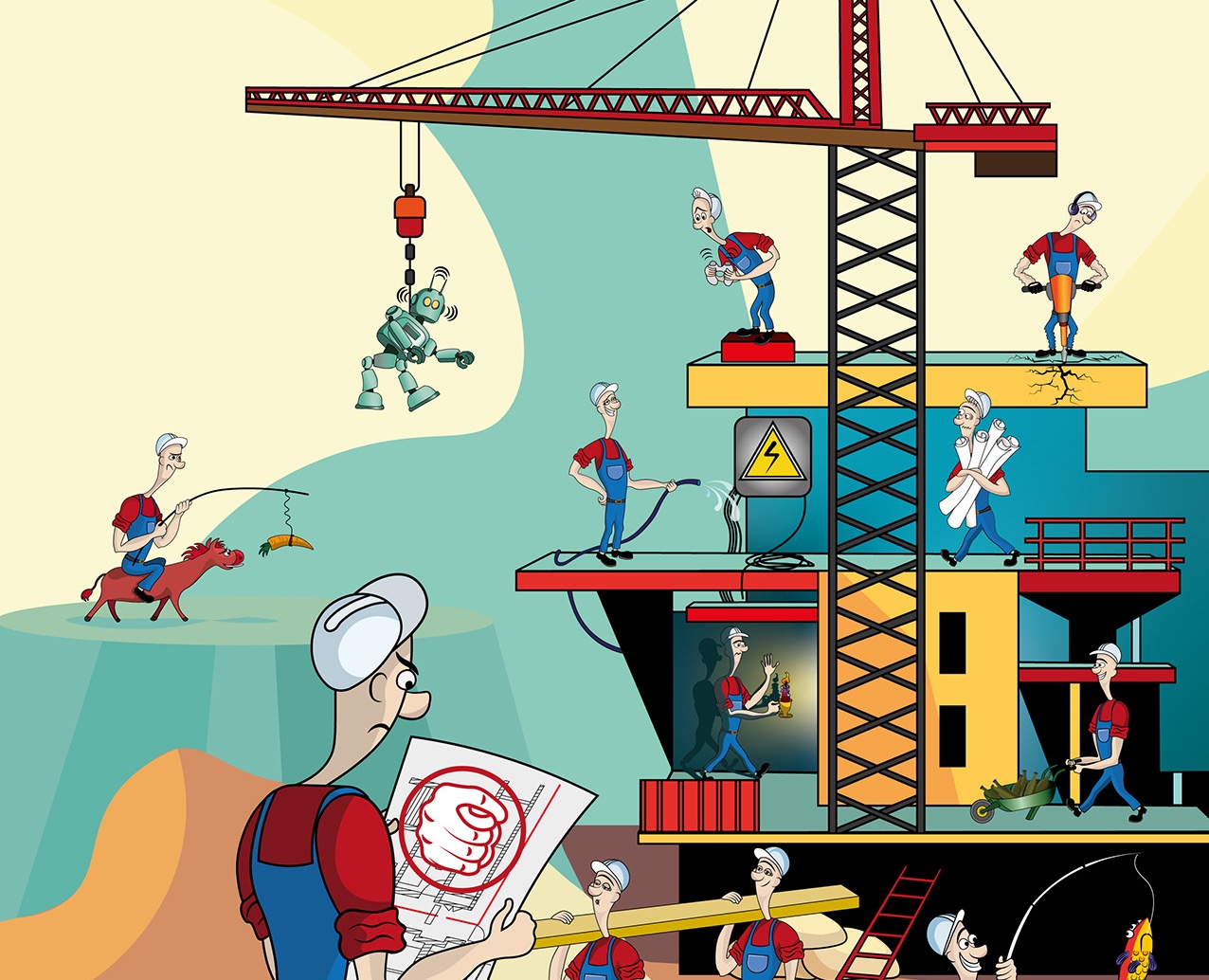 Board game «Engineers» — Иллюстрация, Графика на Dprofile