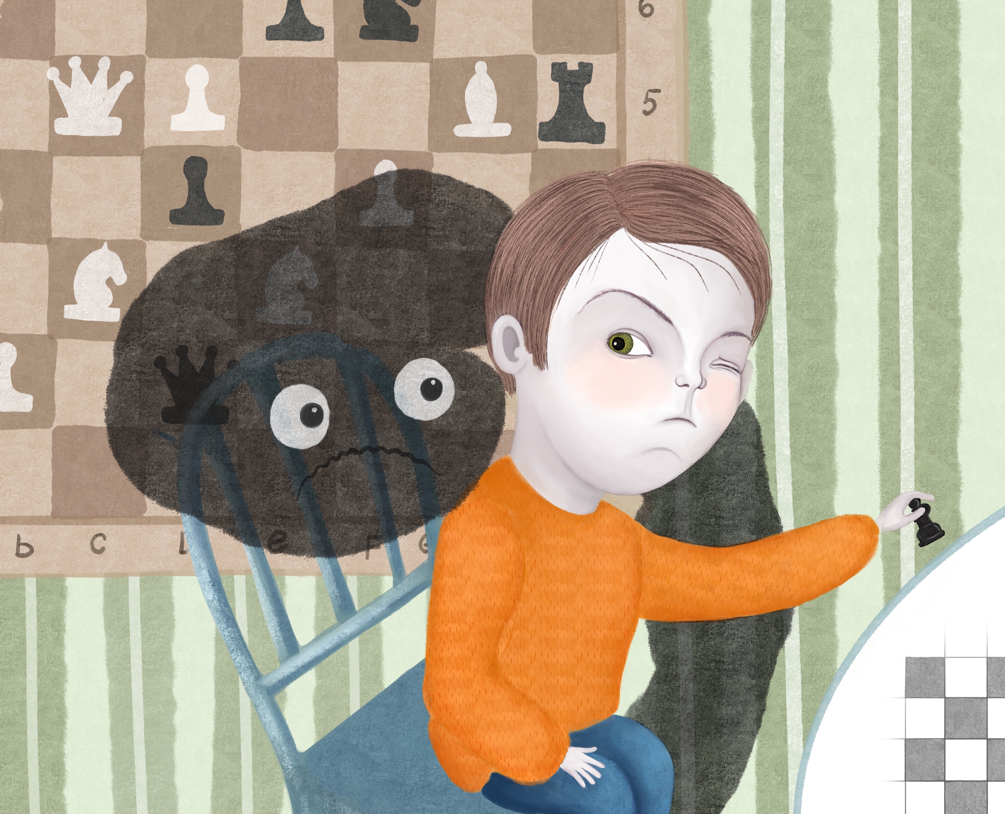 Тайна шахмат с чердака — Иллюстрация на Dprofile